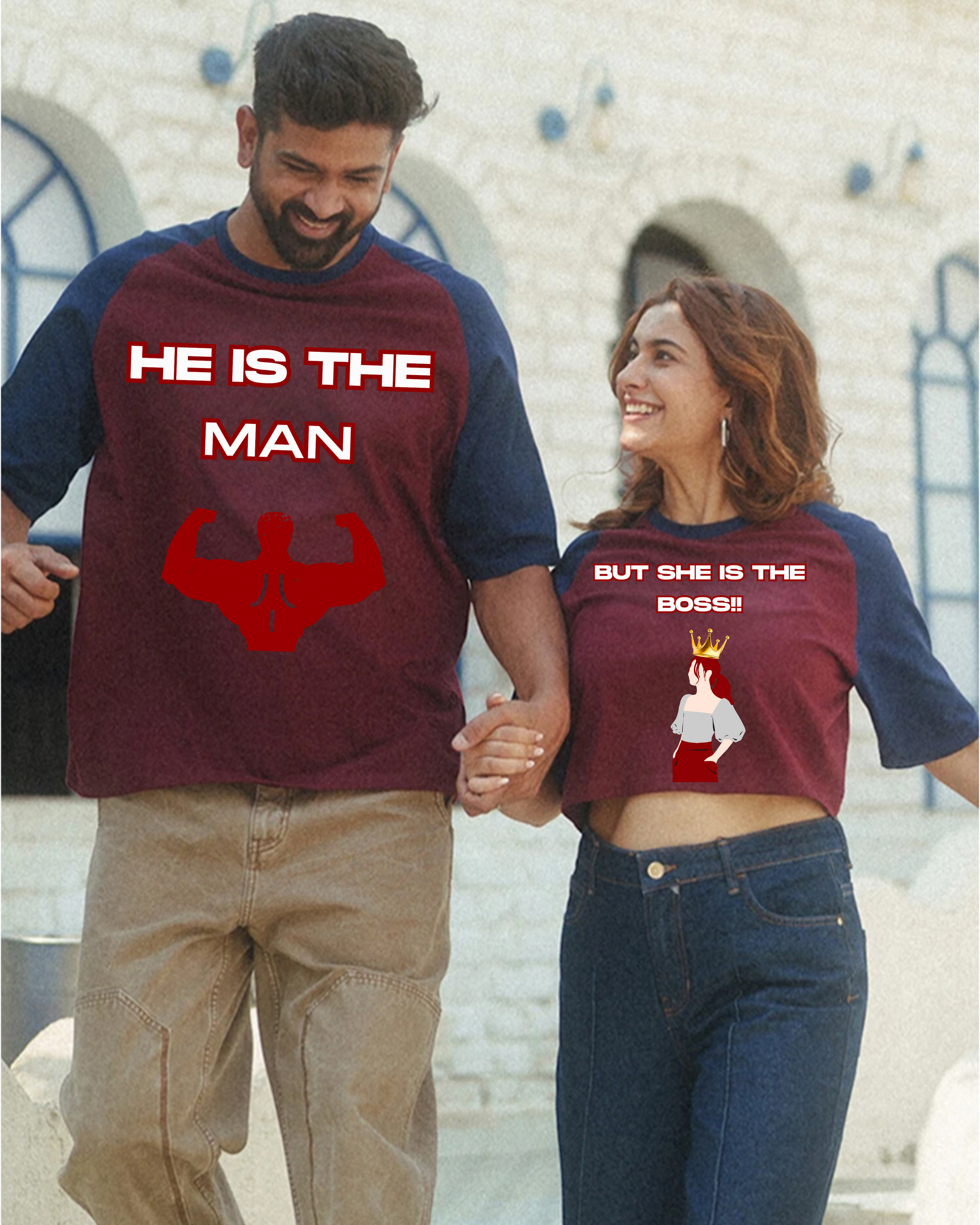 2 Oversize tee for Couples
