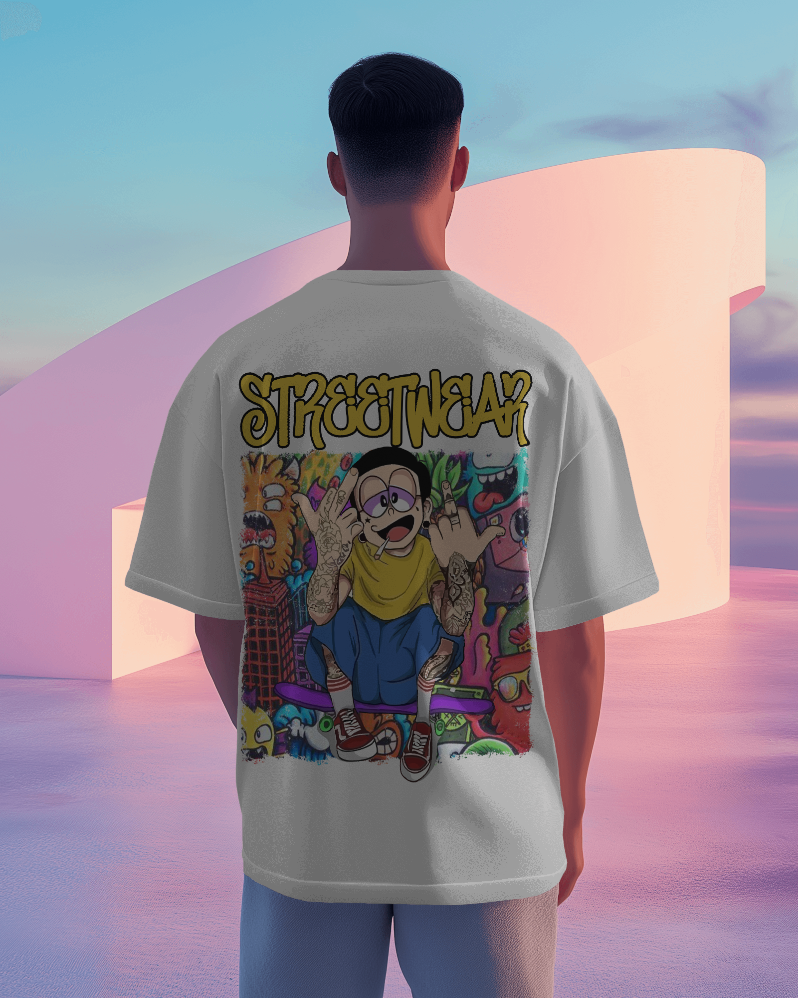 Nobita Weed Premium oversized tee