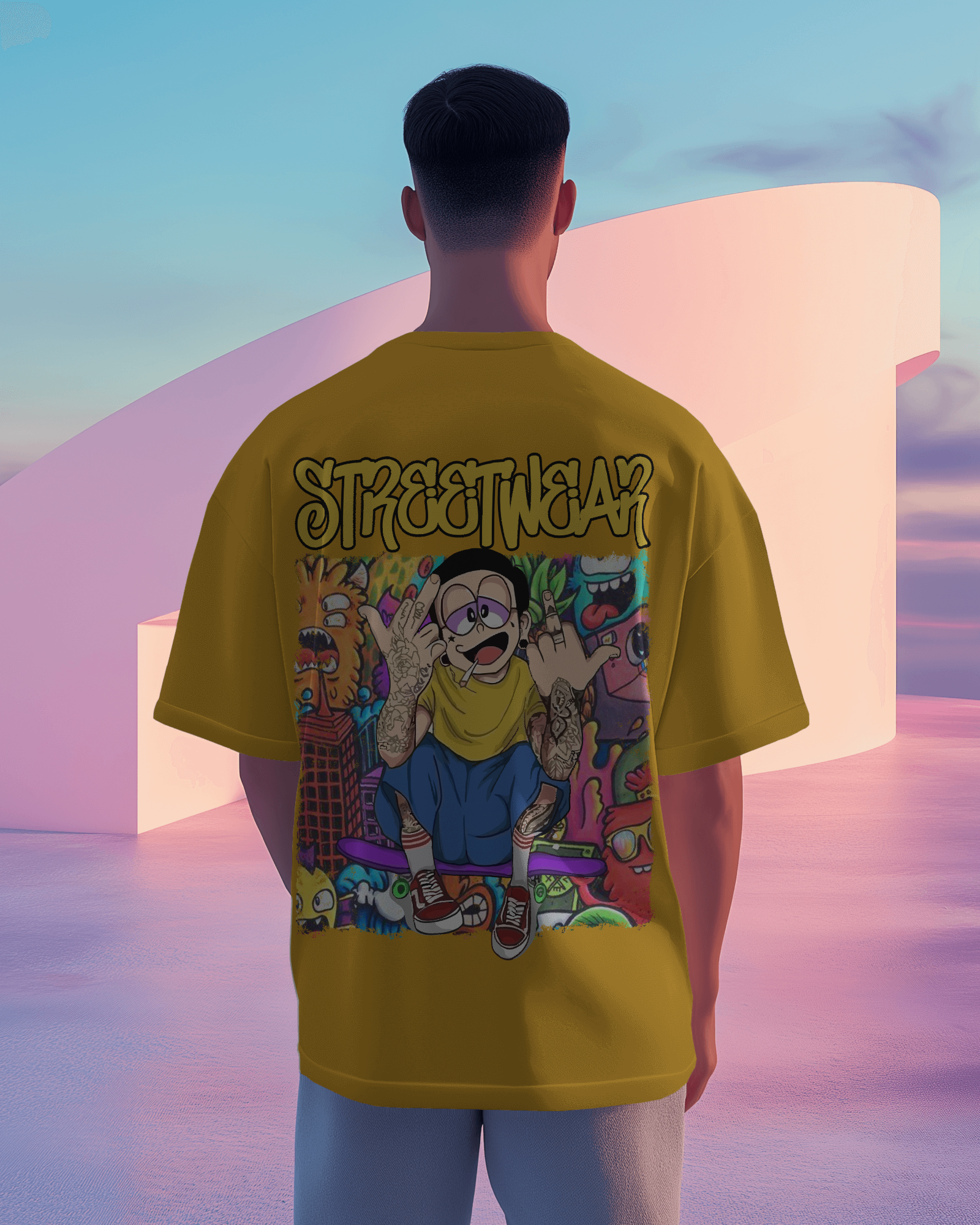Nobita Weed Premium oversized tee