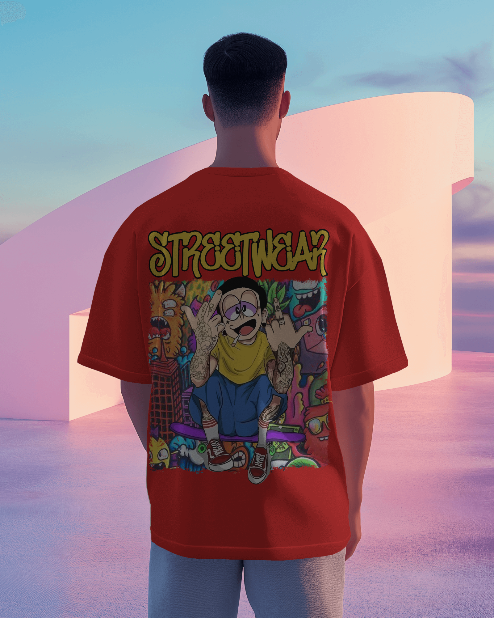 Nobita Weed Premium oversized tee