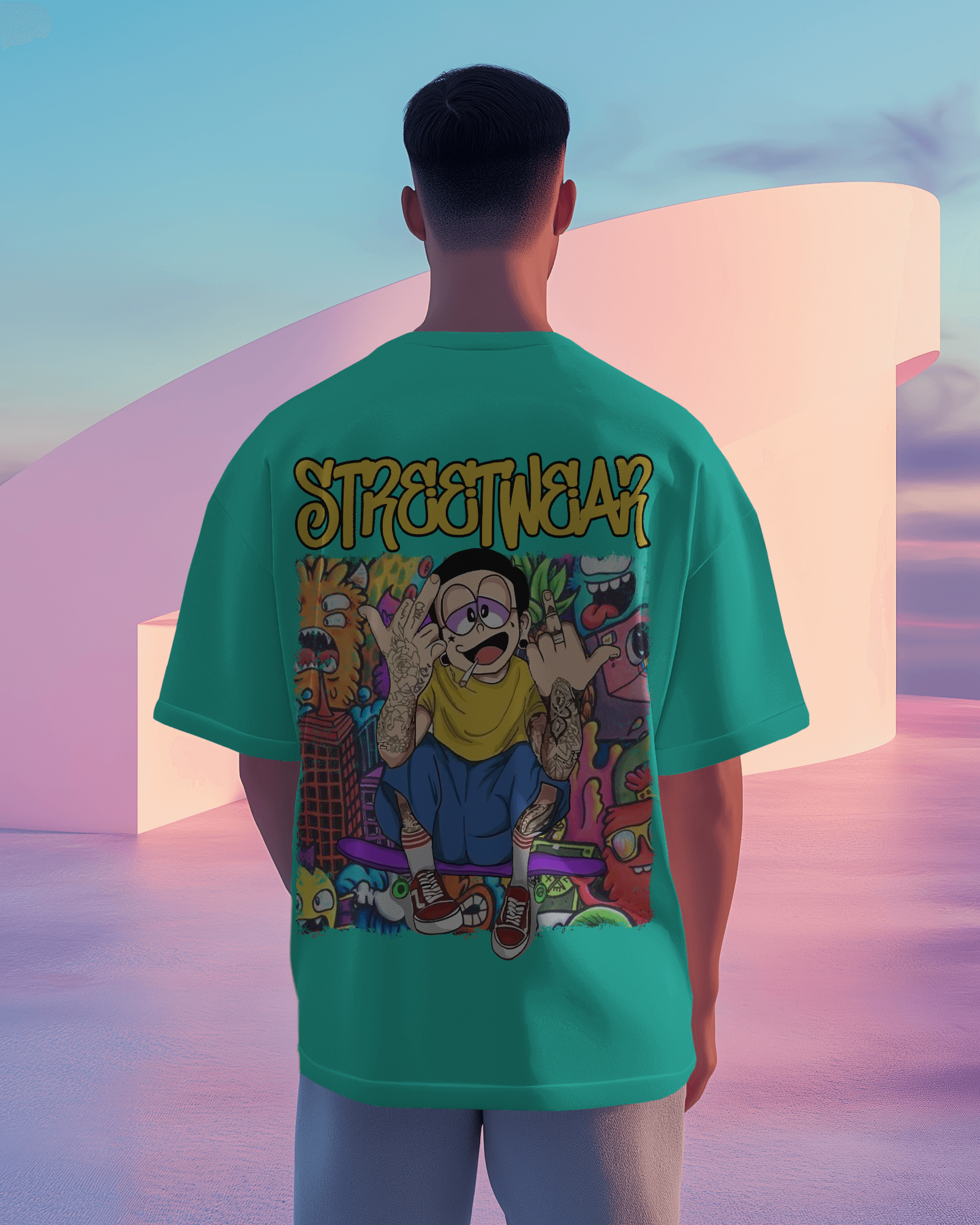 Nobita Weed Premium oversized tee
