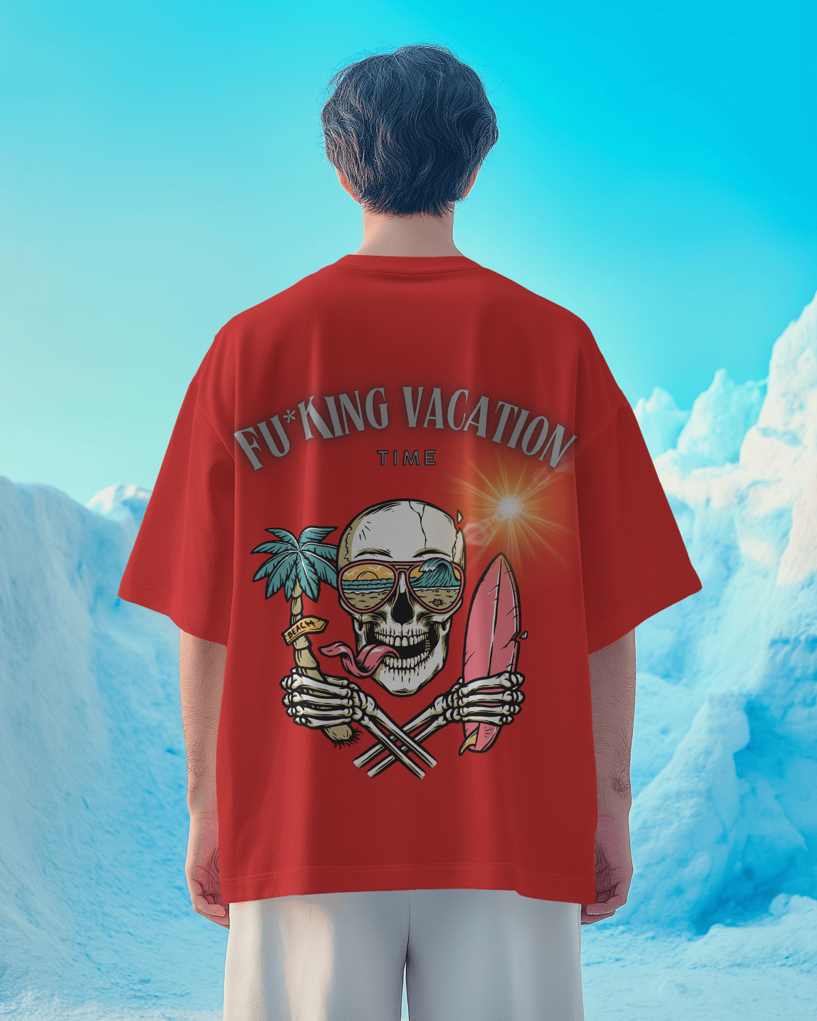100% premium vacation oversized tee