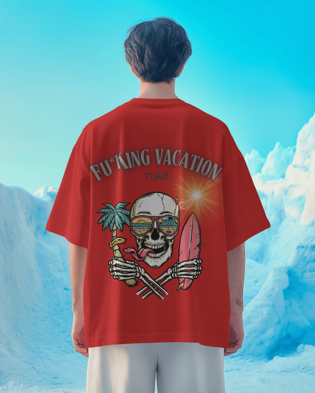 100% premium vacation oversized tee