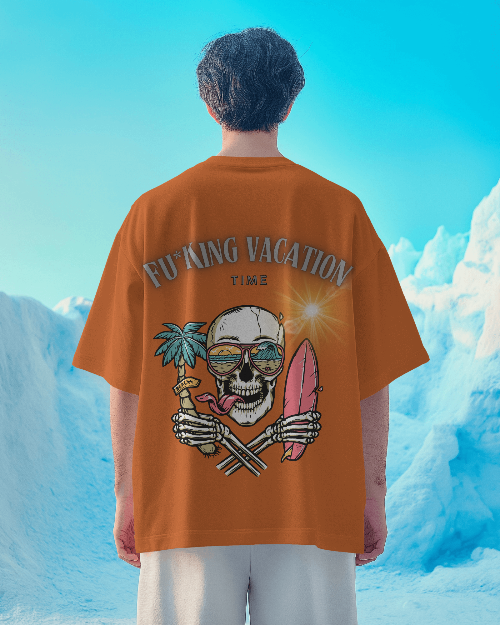 100% premium vacation oversized tee