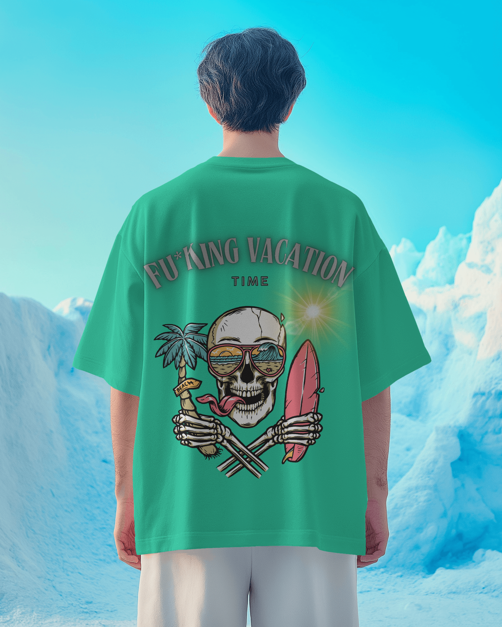 100% premium vacation oversized tee