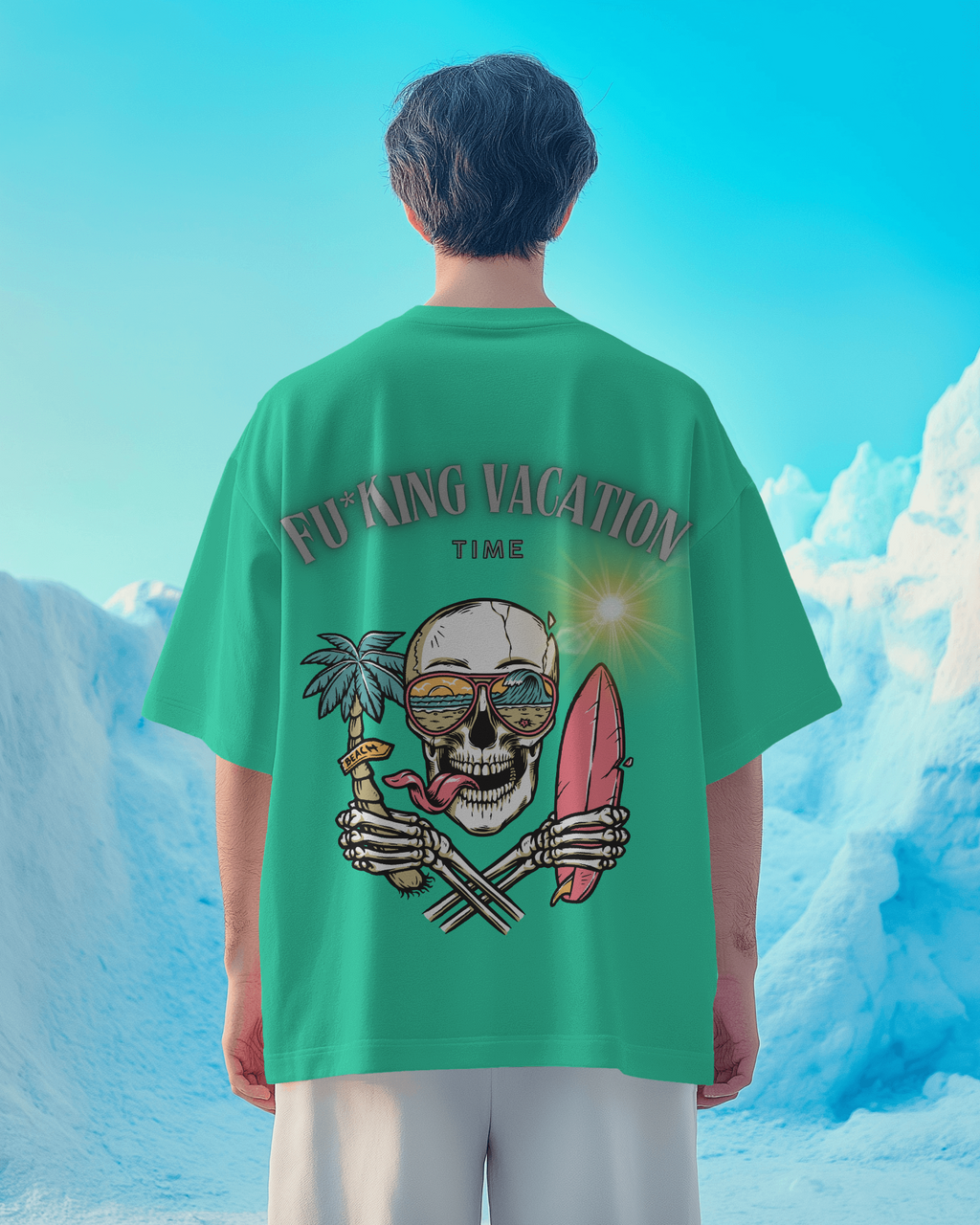 100% premium vacation oversized tee