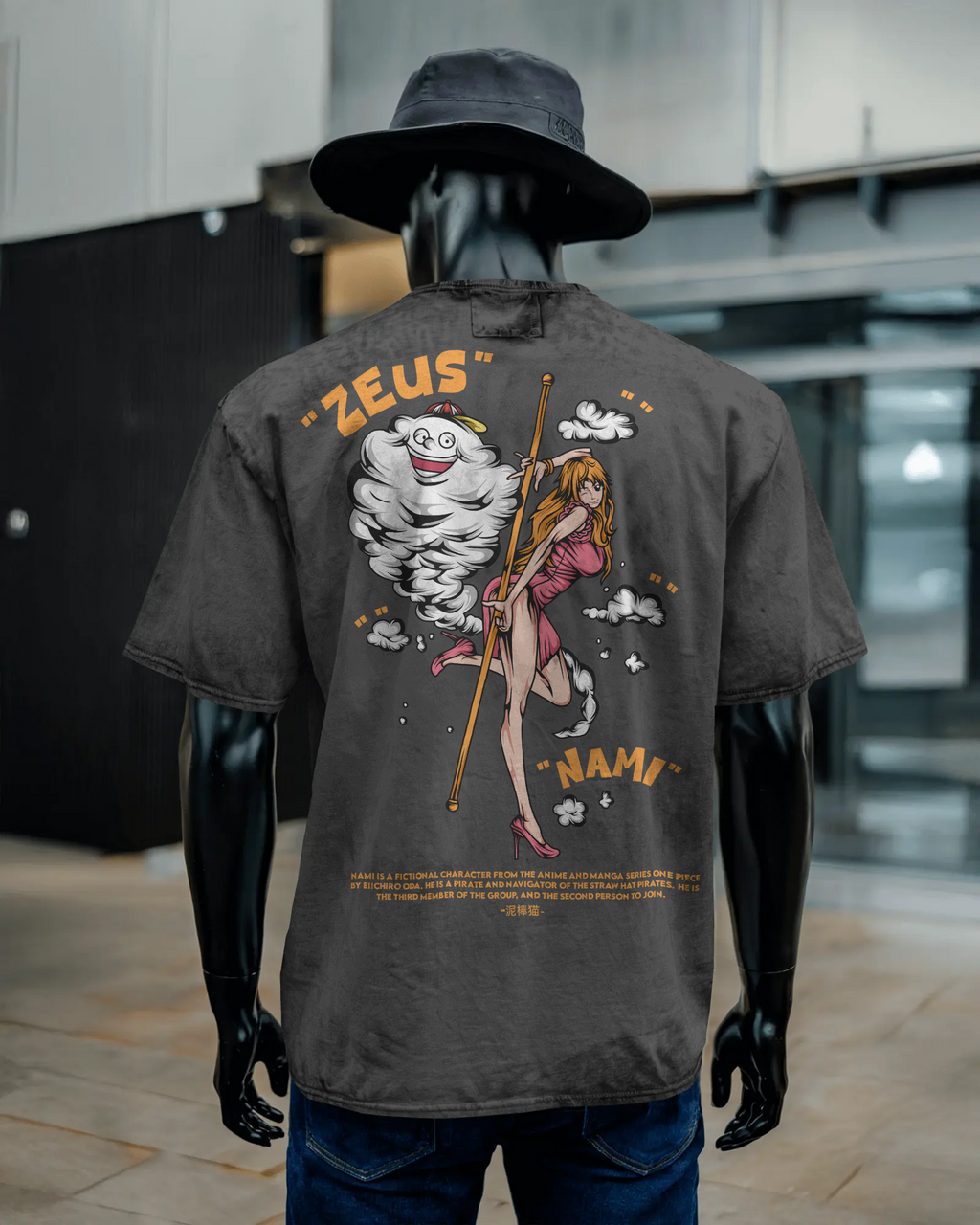 Unisex Acid Washed Oversized Tee
