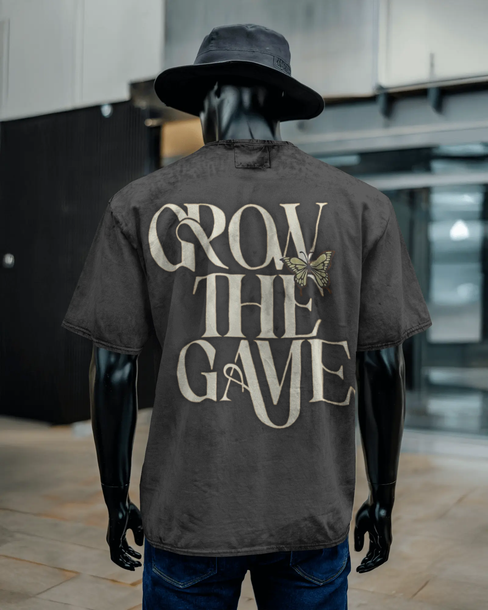 Unisex Acid Washed Oversized Tee