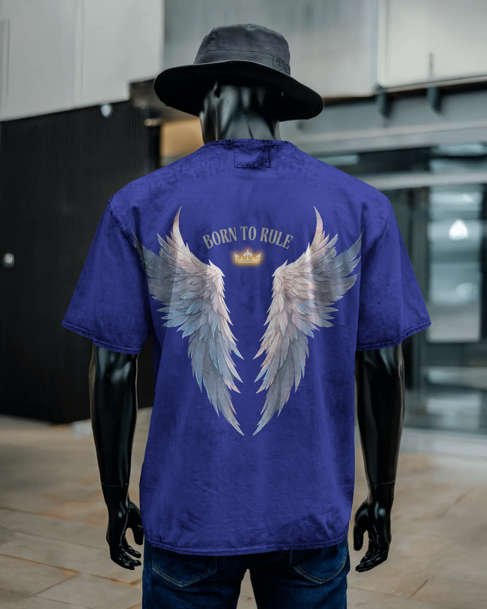 100% premium acid wash oversize tee