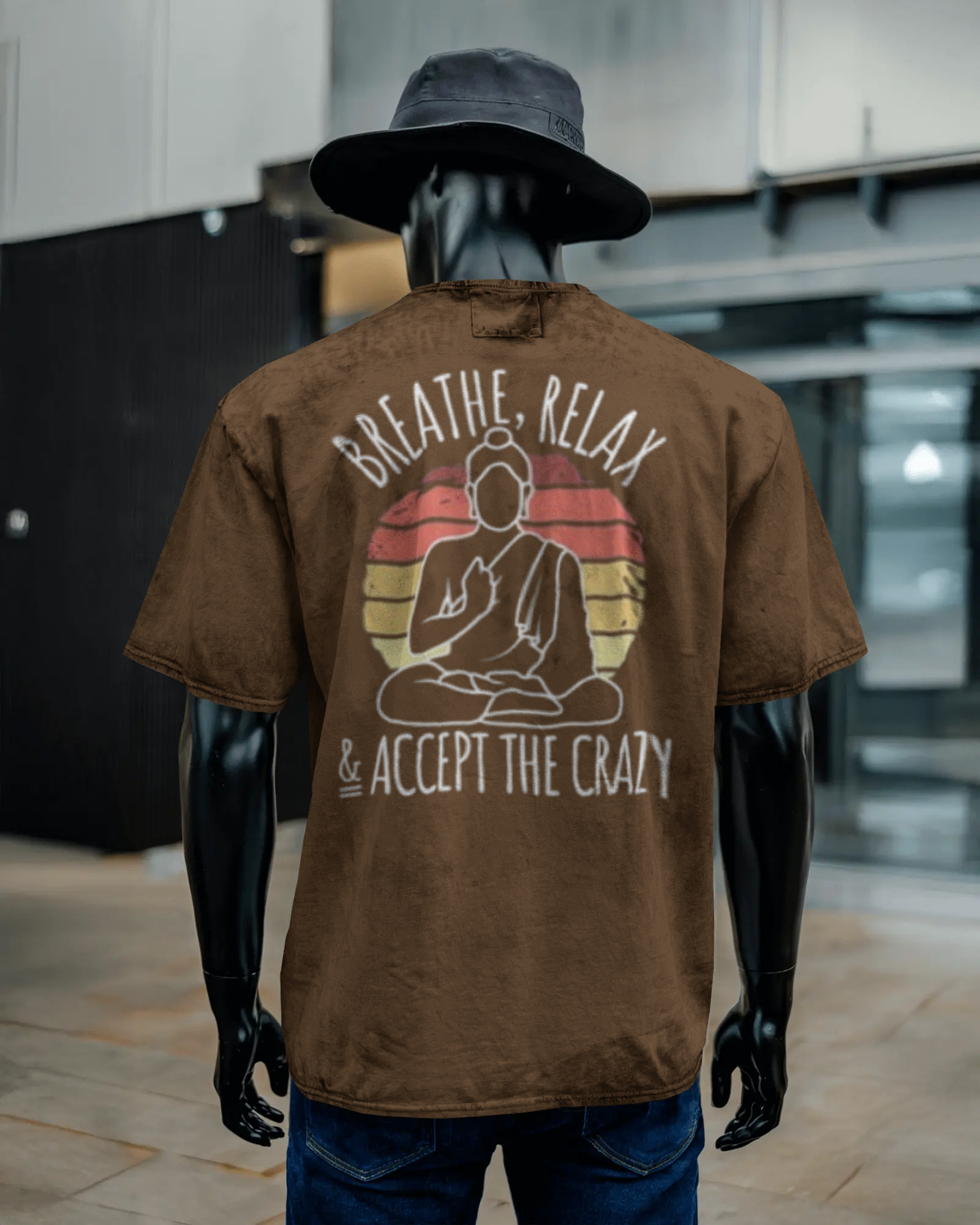 Unisex Acid Washed Oversized Tee