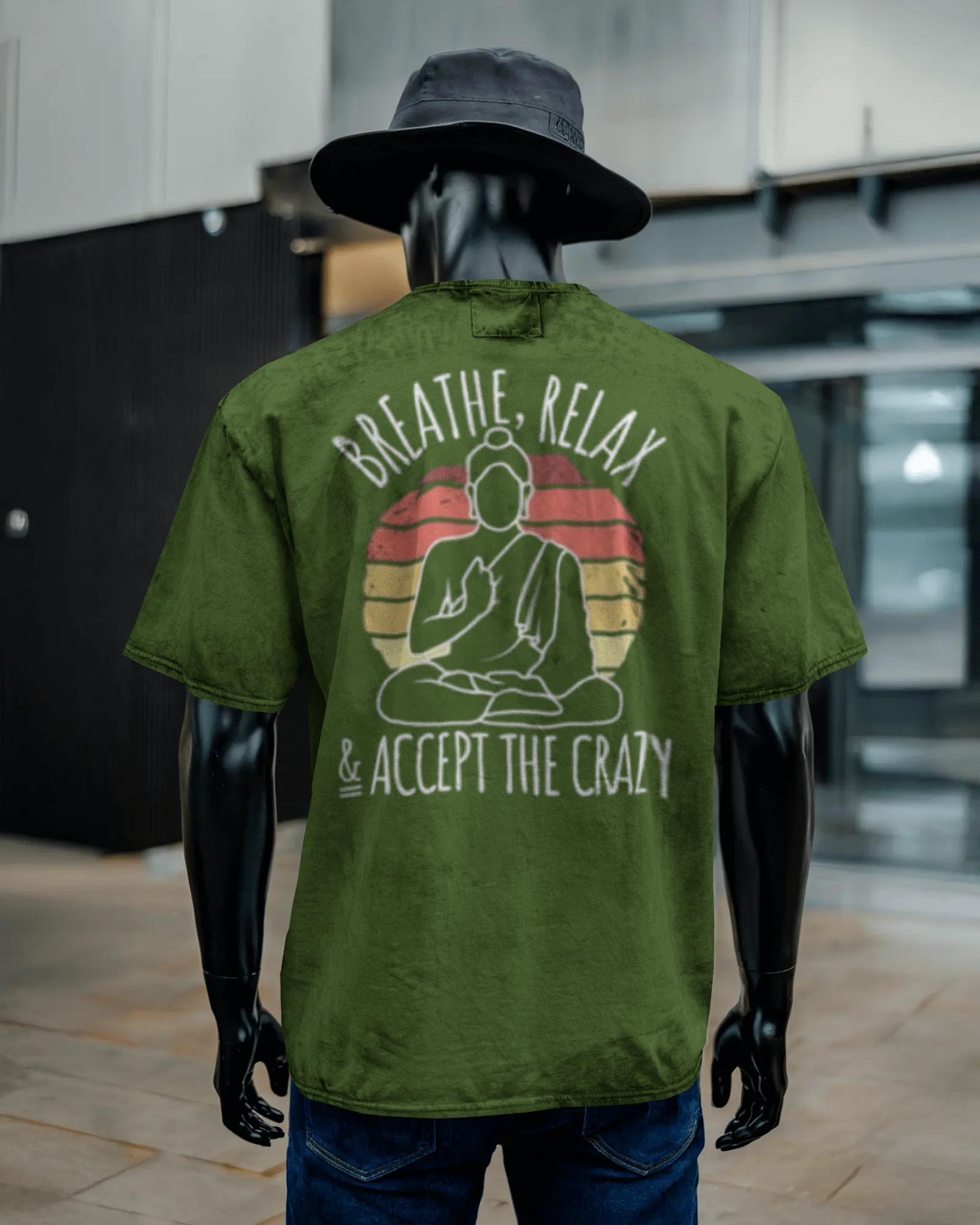 Unisex Acid Washed Oversized Tee