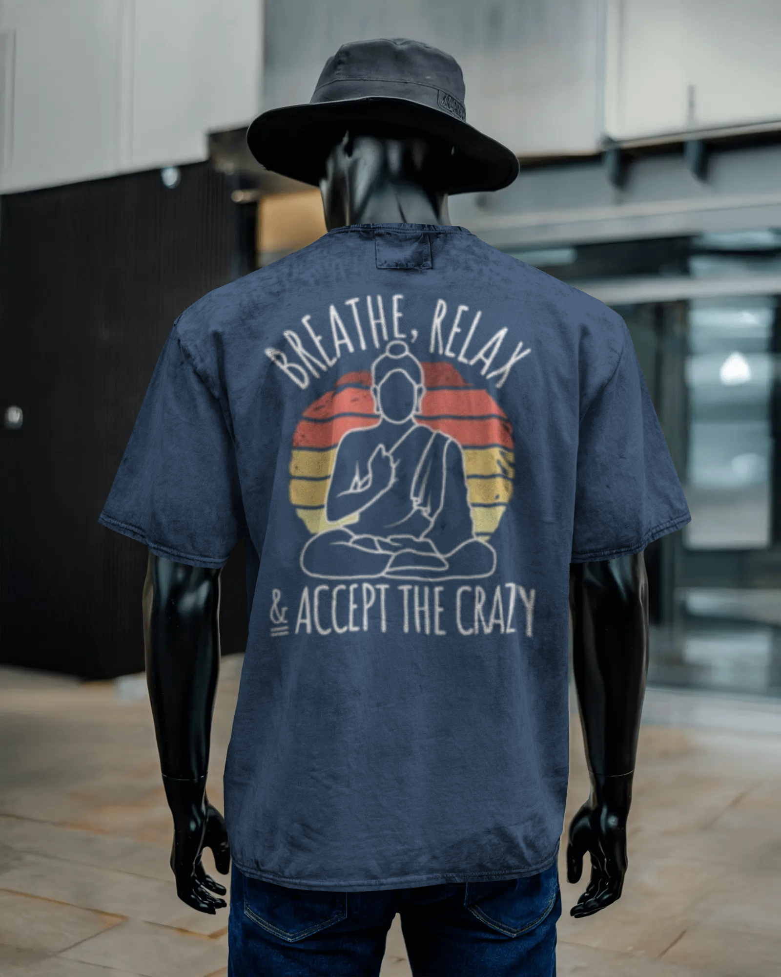 Unisex Acid Washed Oversized Tee