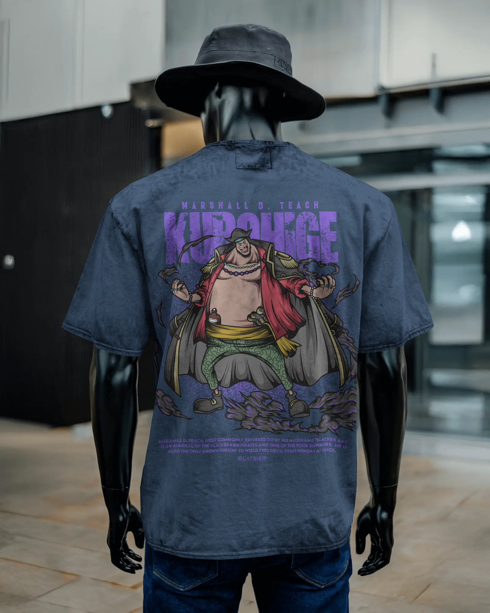 Unisex Acid Washed Oversized Tee