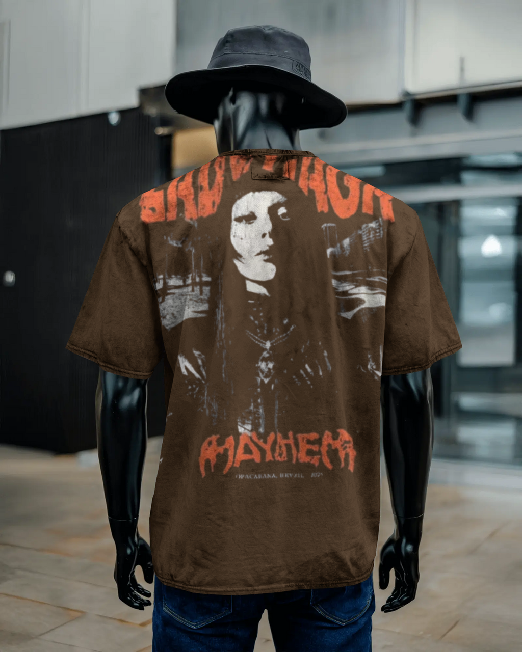 Unisex Acid Washed Oversized Tee