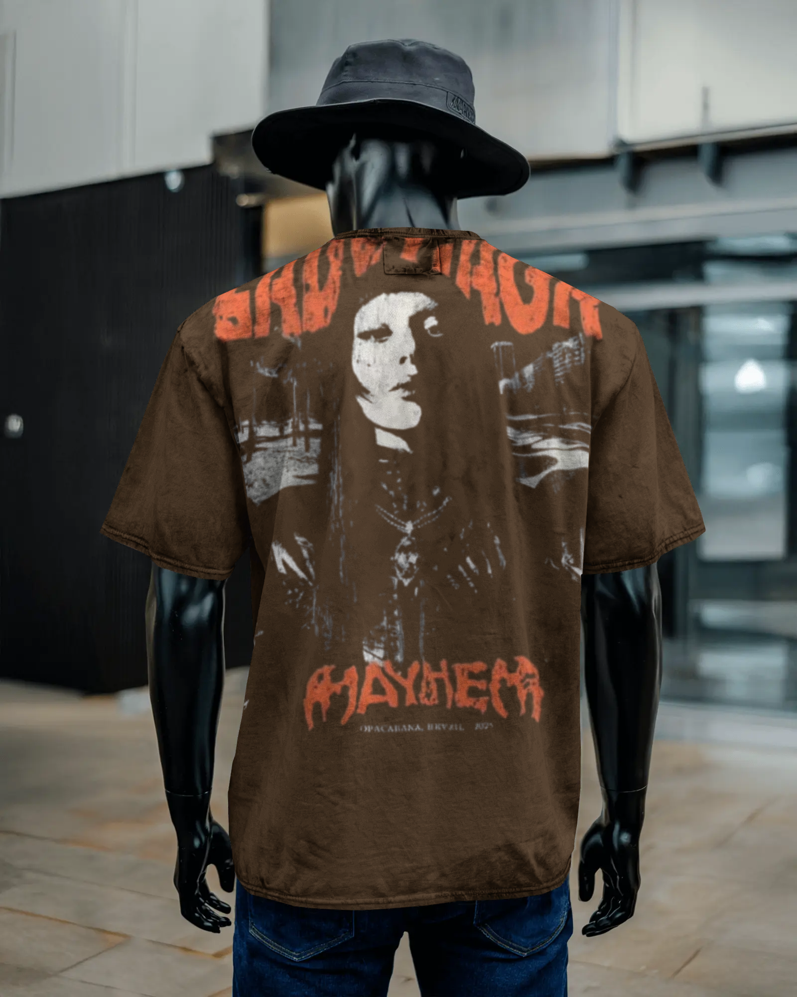 Unisex Acid Washed Oversized Tee