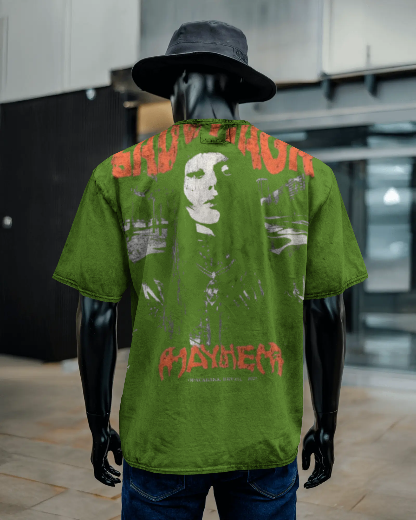 Unisex Acid Washed Oversized Tee