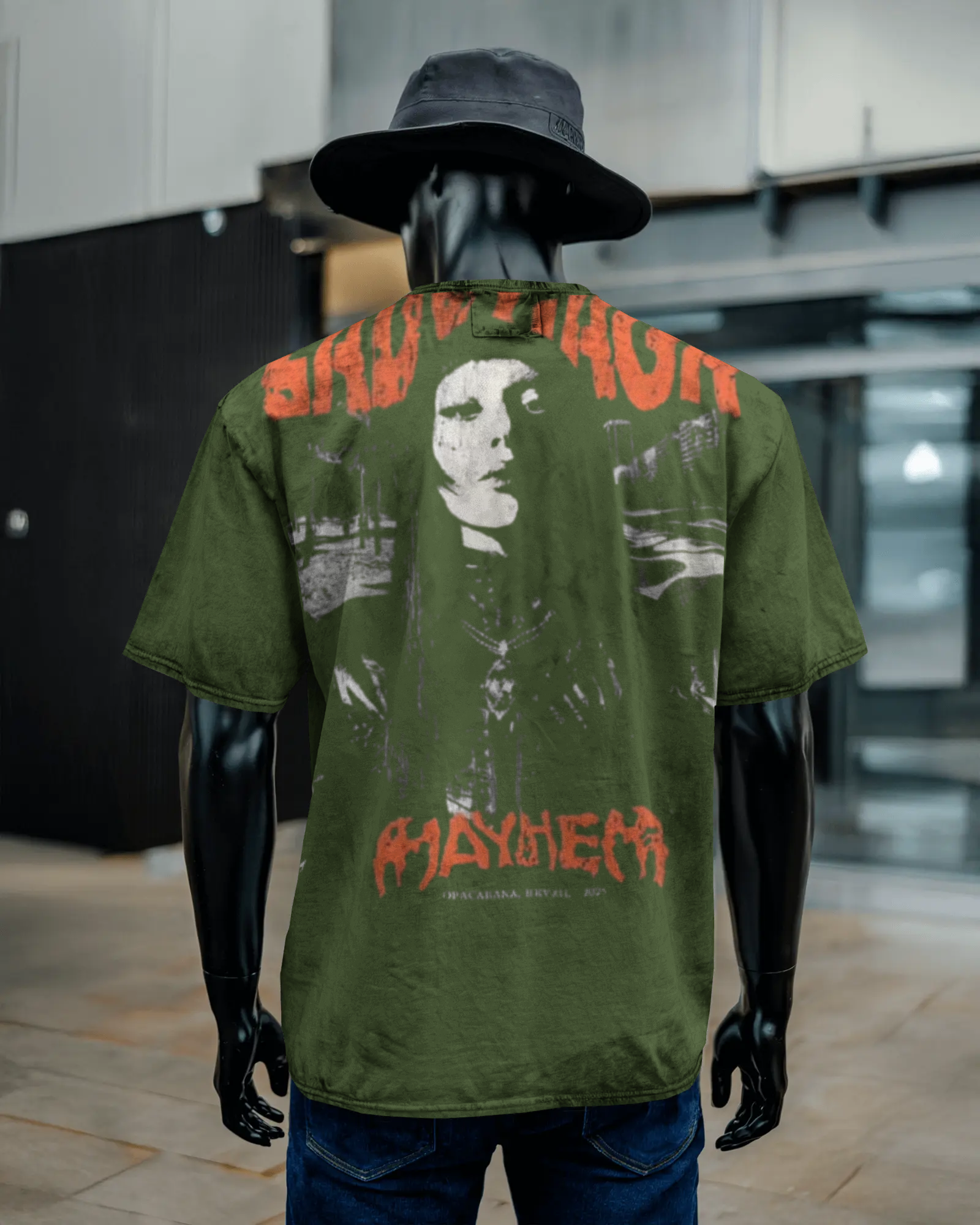 Unisex Acid Washed Oversized Tee
