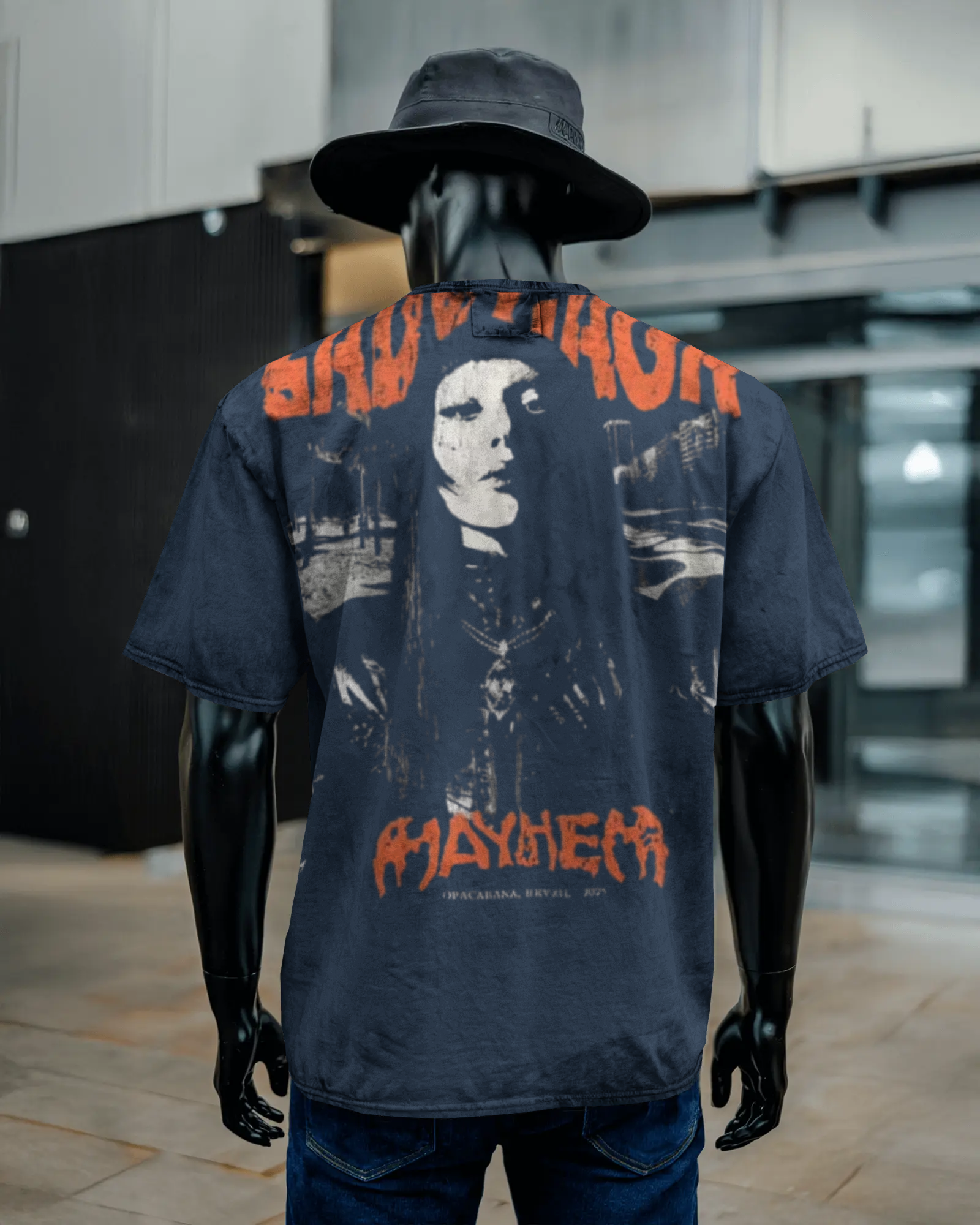 Unisex Acid Washed Oversized Tee