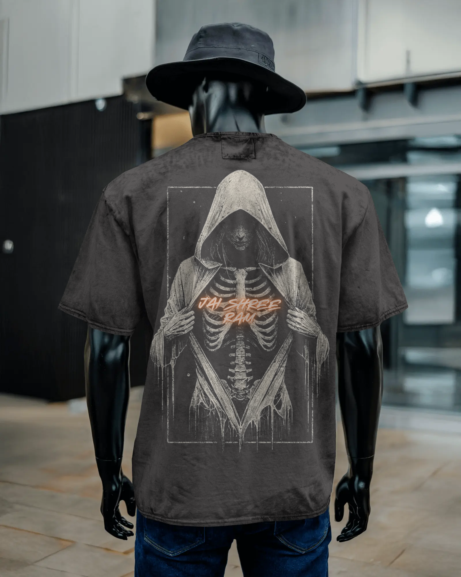 Unisex Acid Washed Oversized Tee
