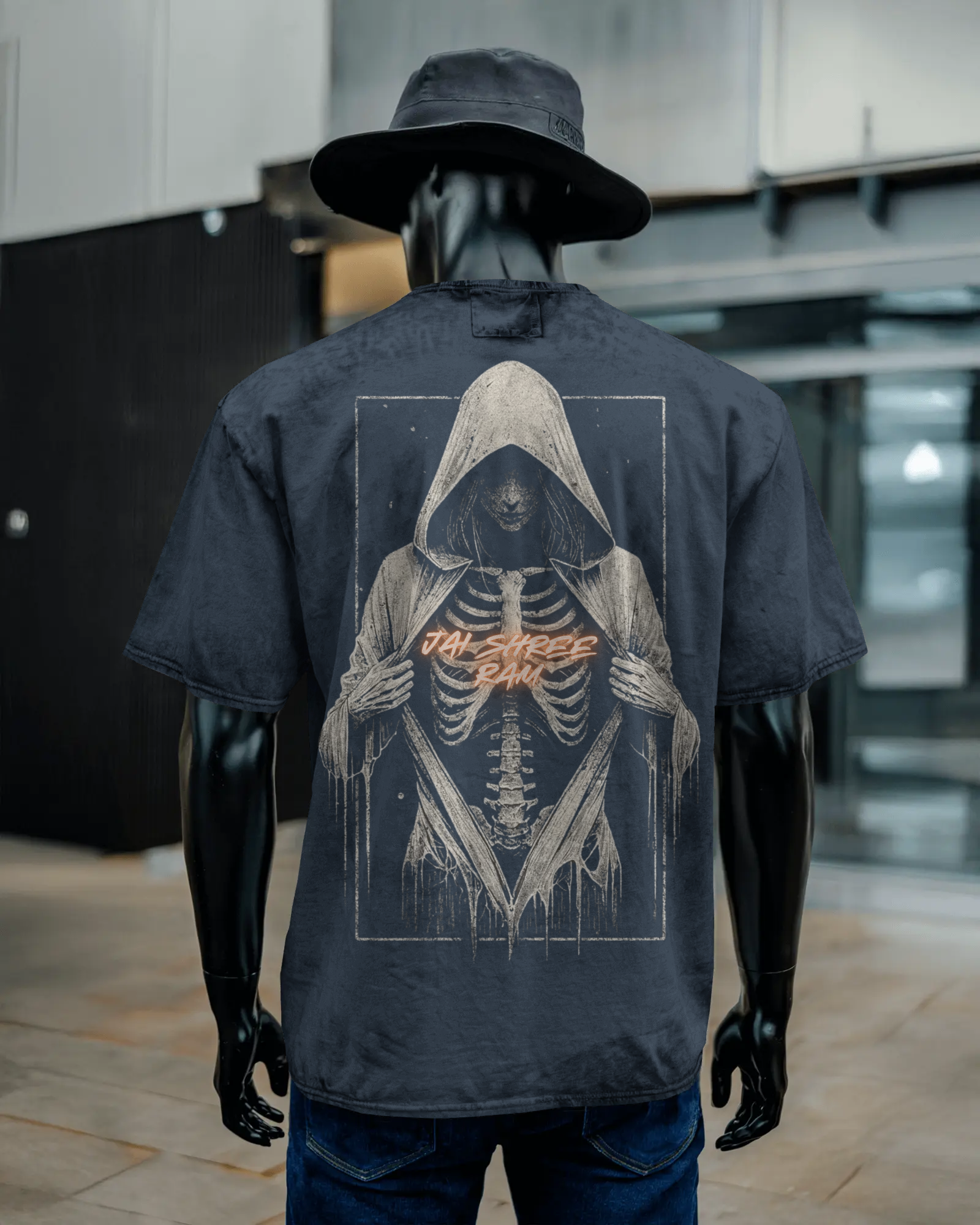 Unisex Acid Washed Oversized Tee