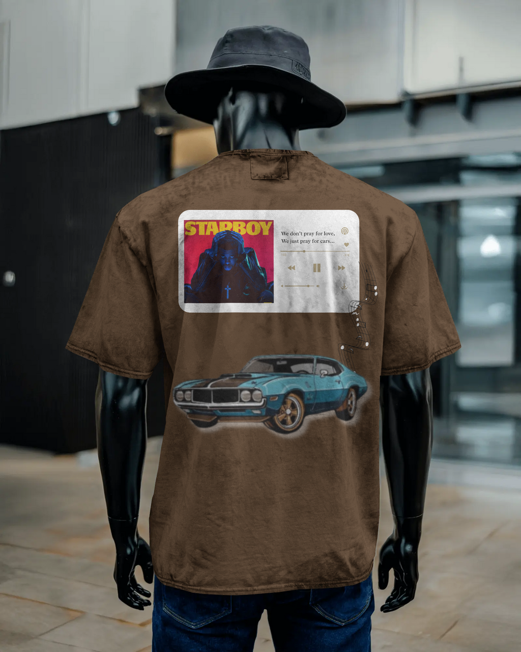 Unisex Acid Washed Oversized Tee