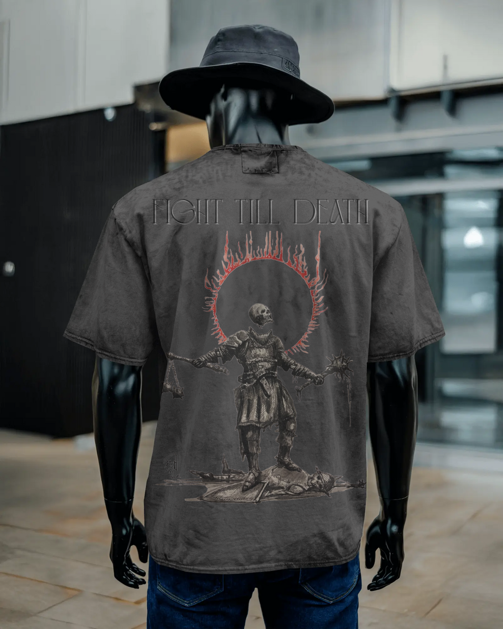 Unisex Acid Washed Oversized Tee
