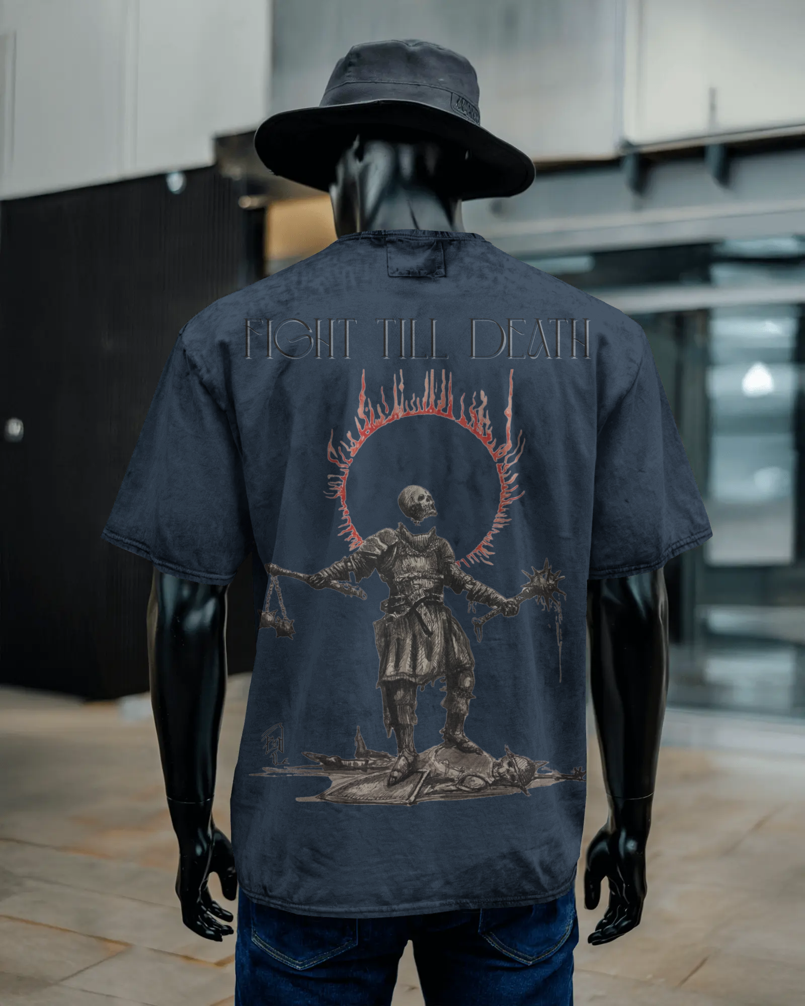 Unisex Acid Washed Oversized Tee