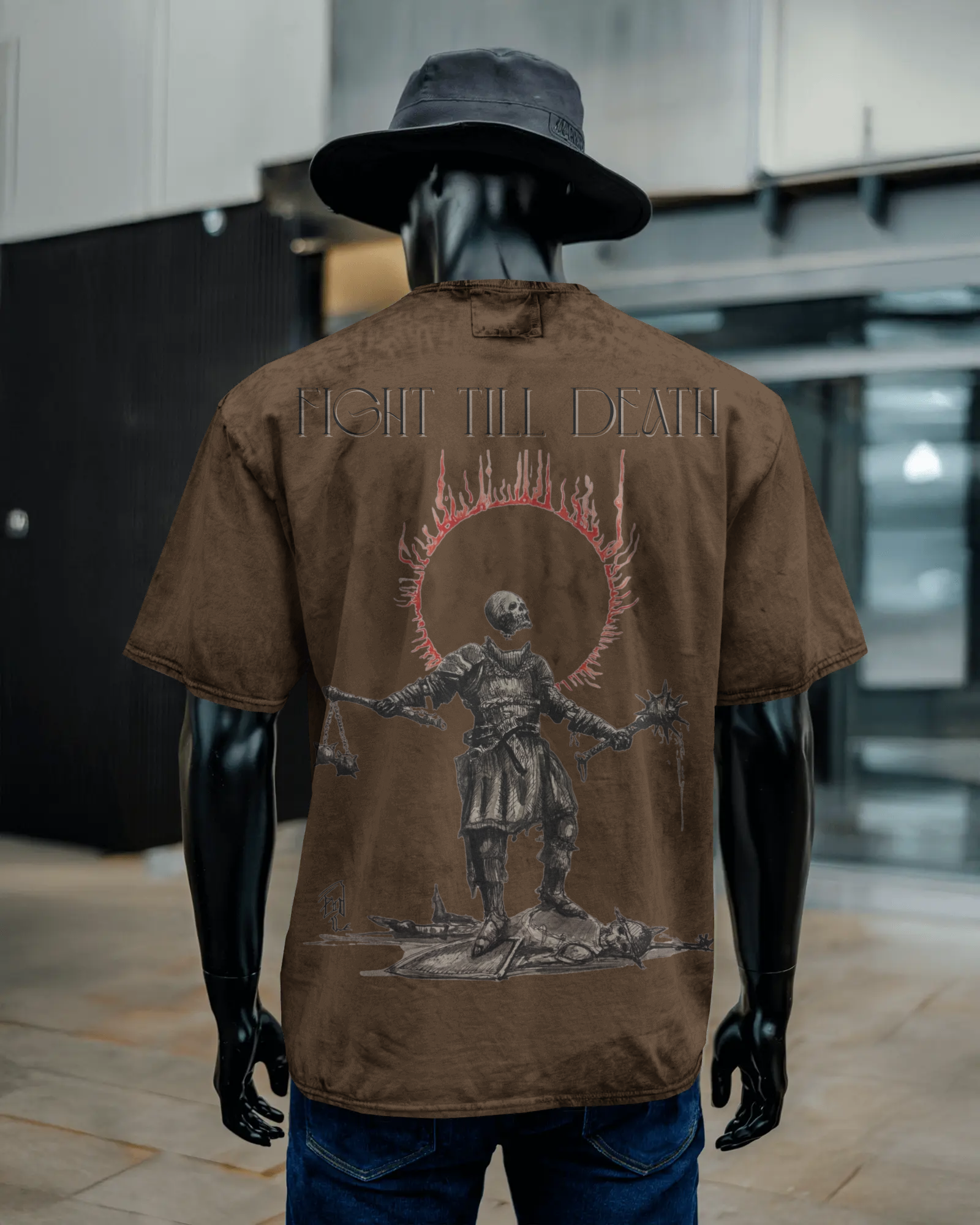 Unisex Acid Washed Oversized Tee