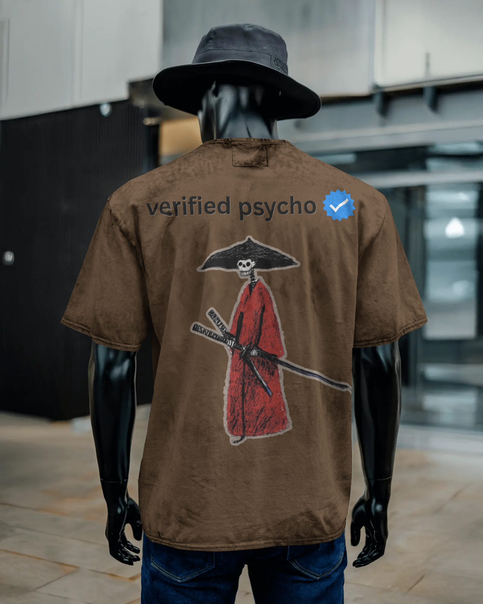 Unisex Acid Washed Oversized Tee