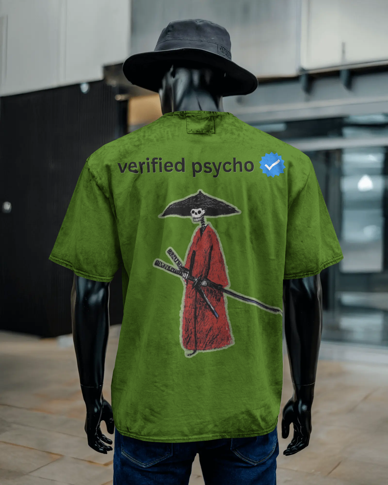Unisex Acid Washed Oversized Tee