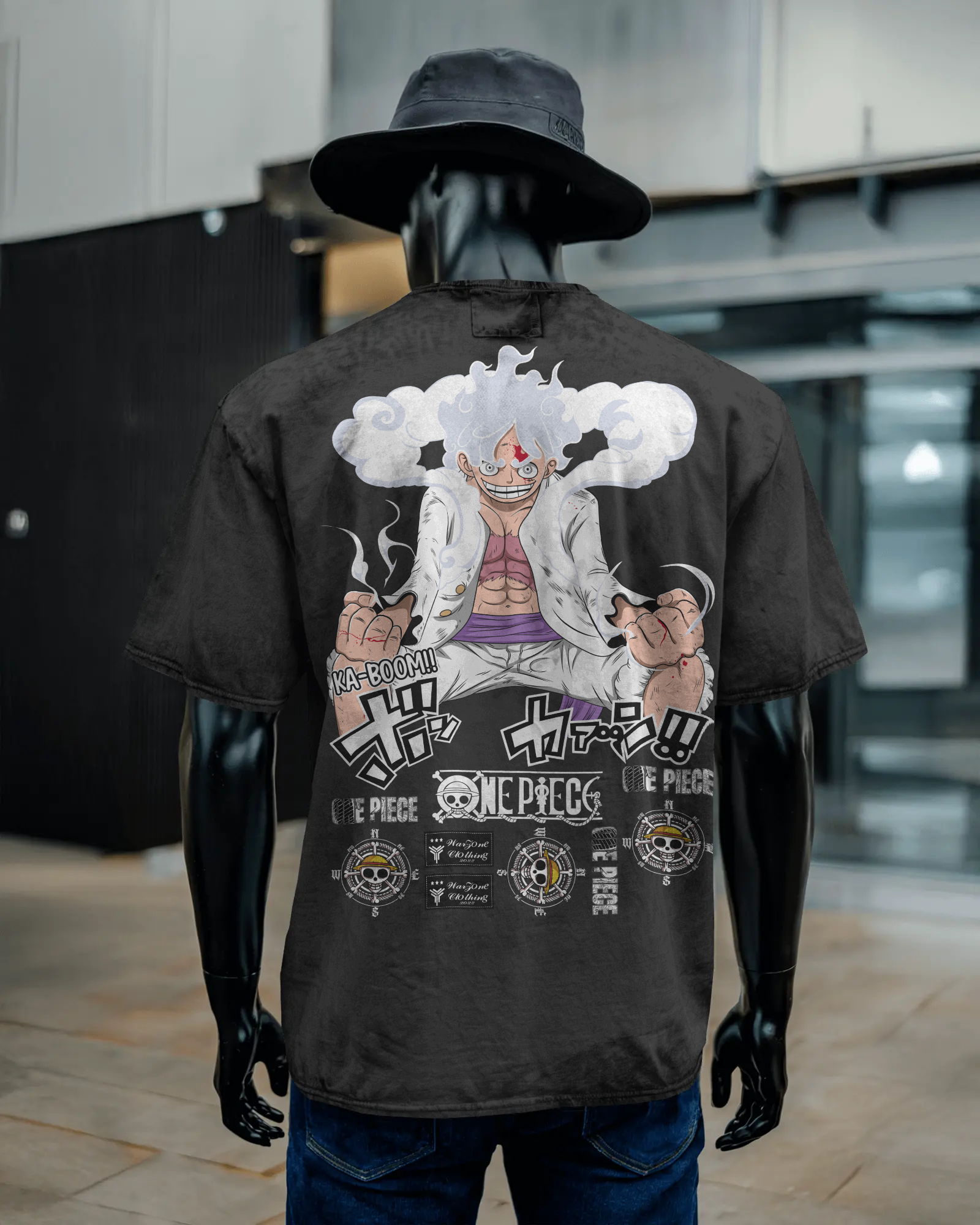 Unisex Acid Washed Oversized Tee