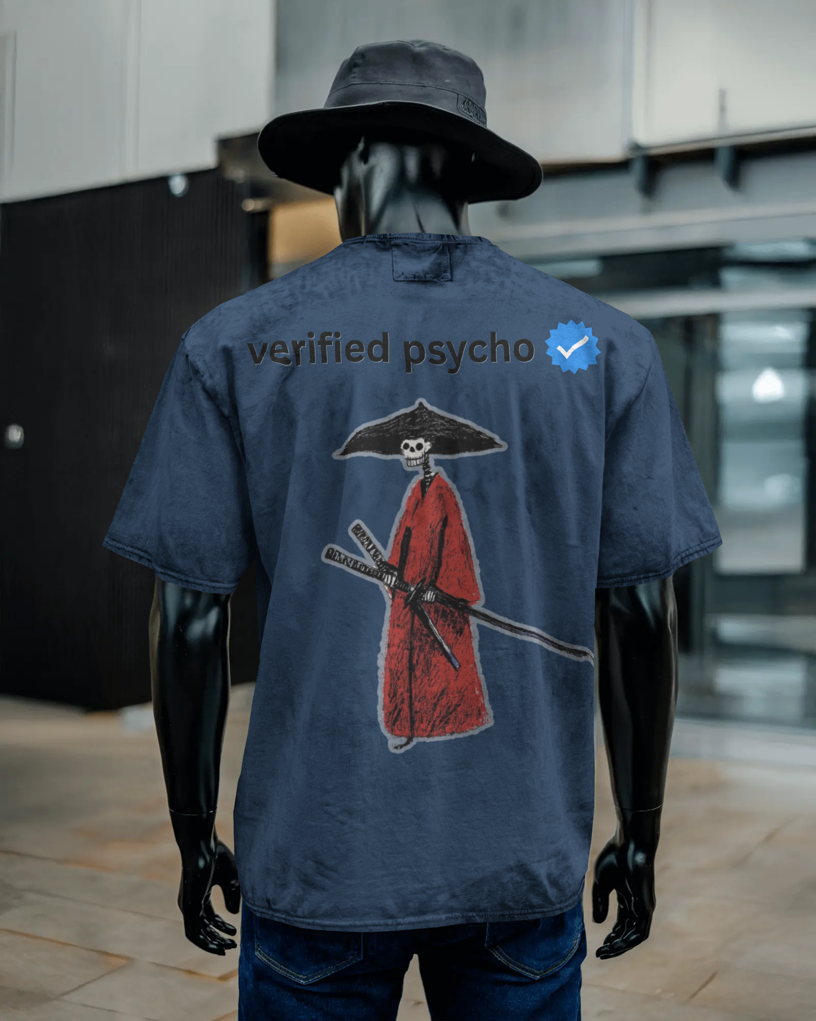 Unisex Acid Washed Oversized Tee