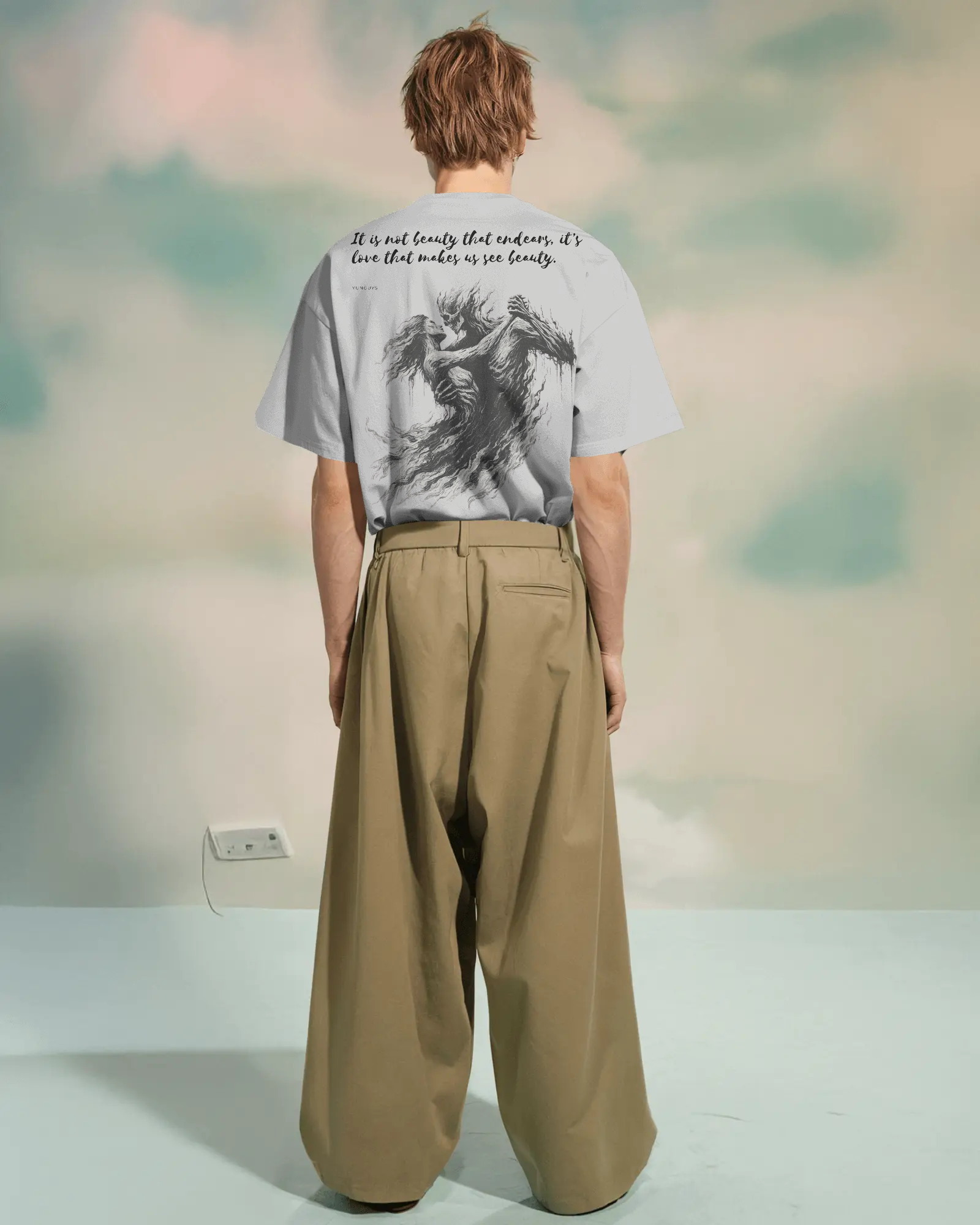 100% premium cotton graphics oversize tee