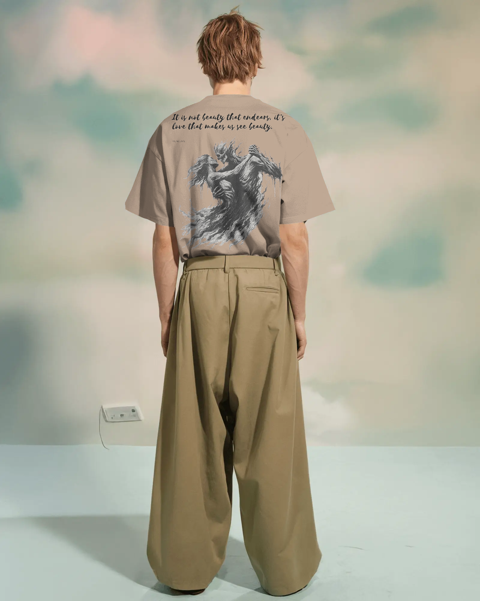 100% premium cotton graphics oversize tee