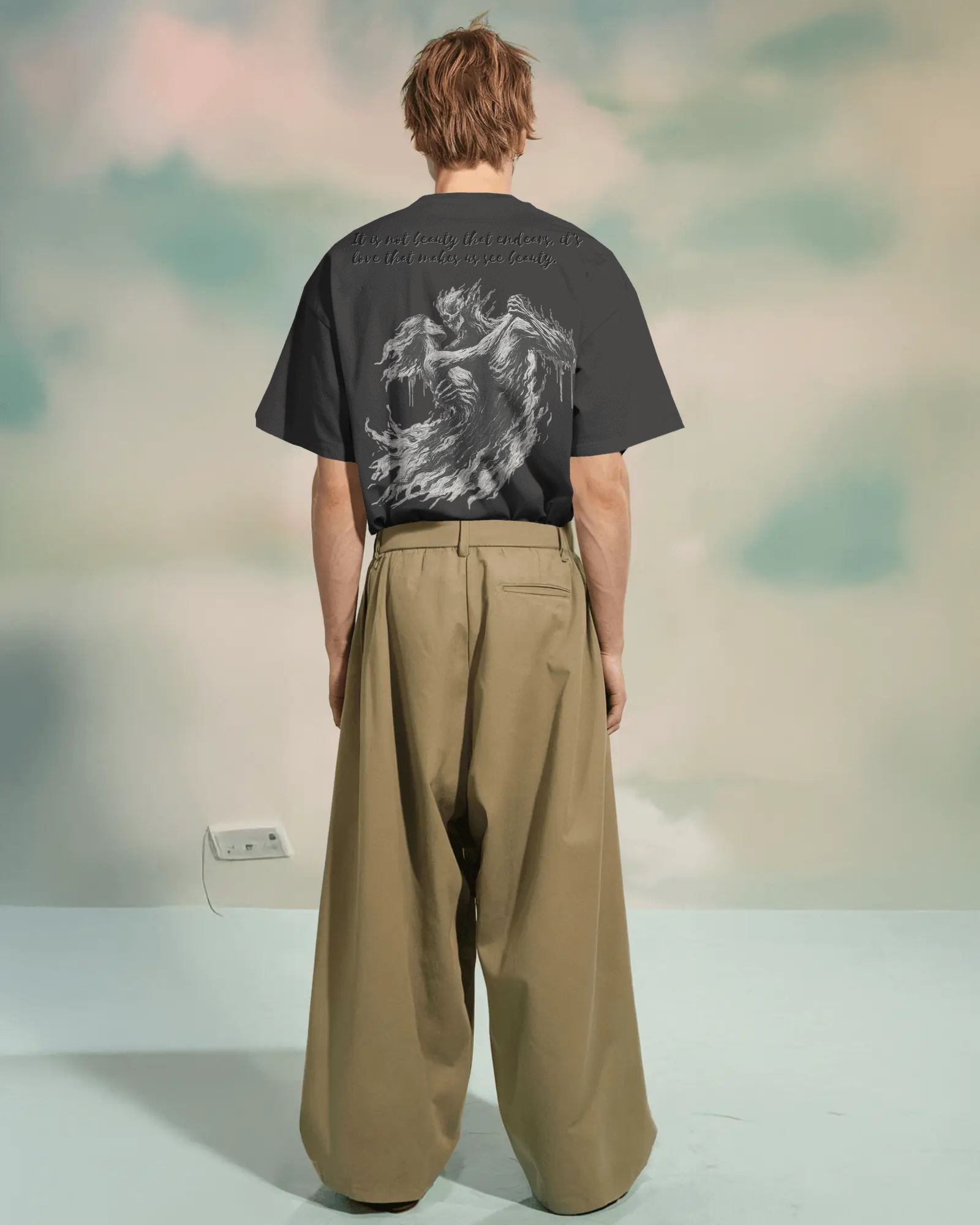 100% premium cotton graphics oversize tee
