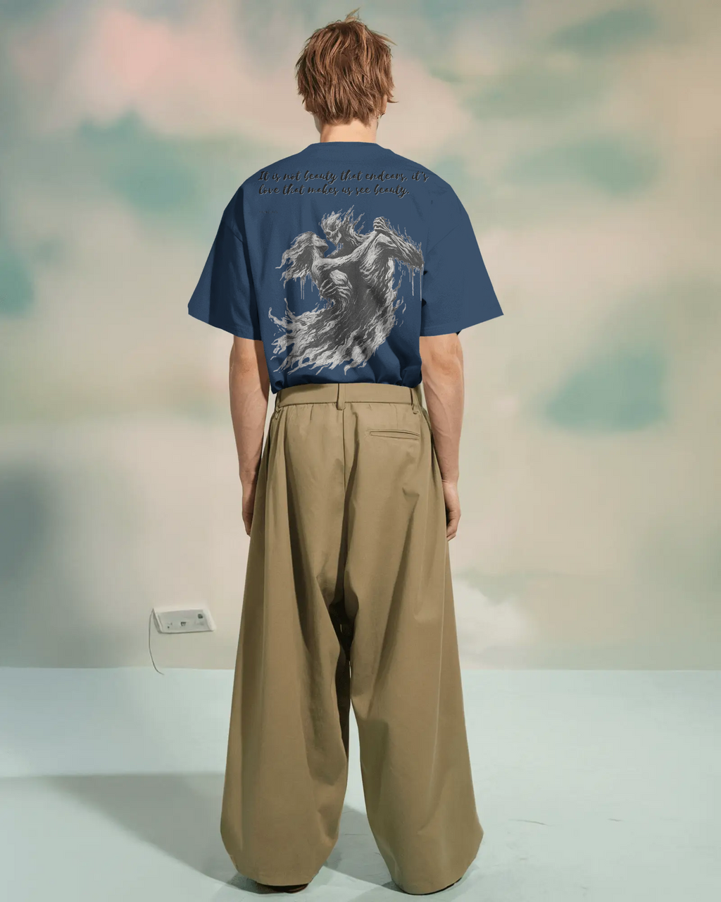 100% premium cotton graphics oversize tee