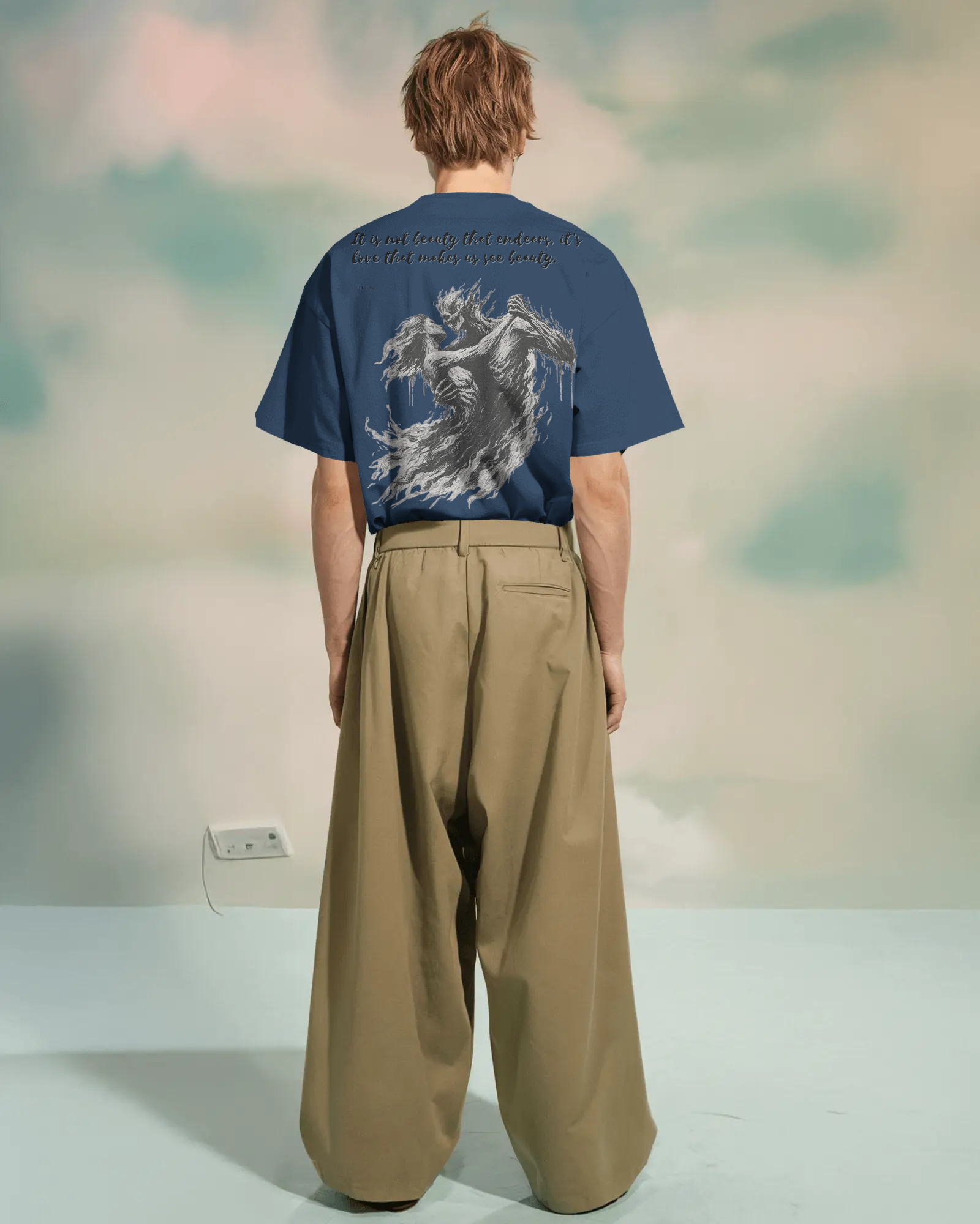 100% premium cotton graphics oversize tee