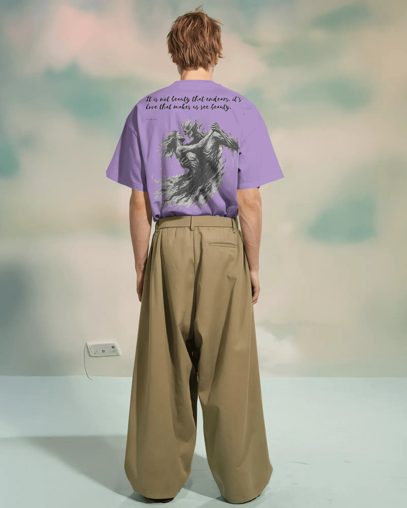 100% premium cotton graphics oversize tee
