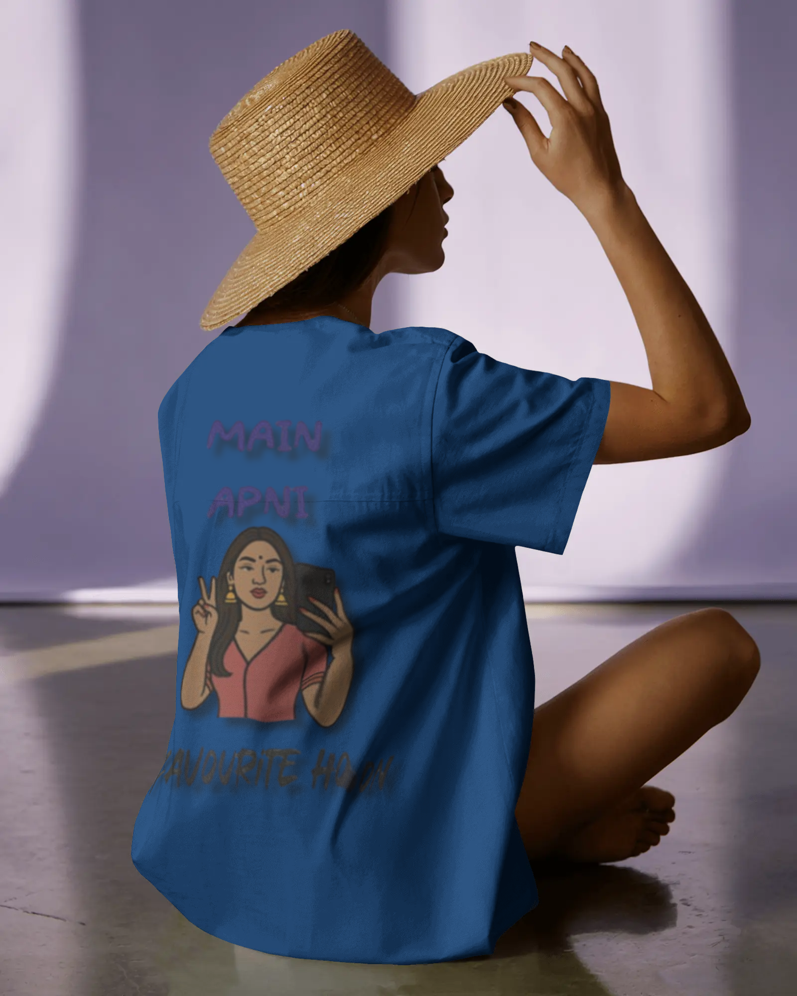 100% premium cotton graphics oversize tee