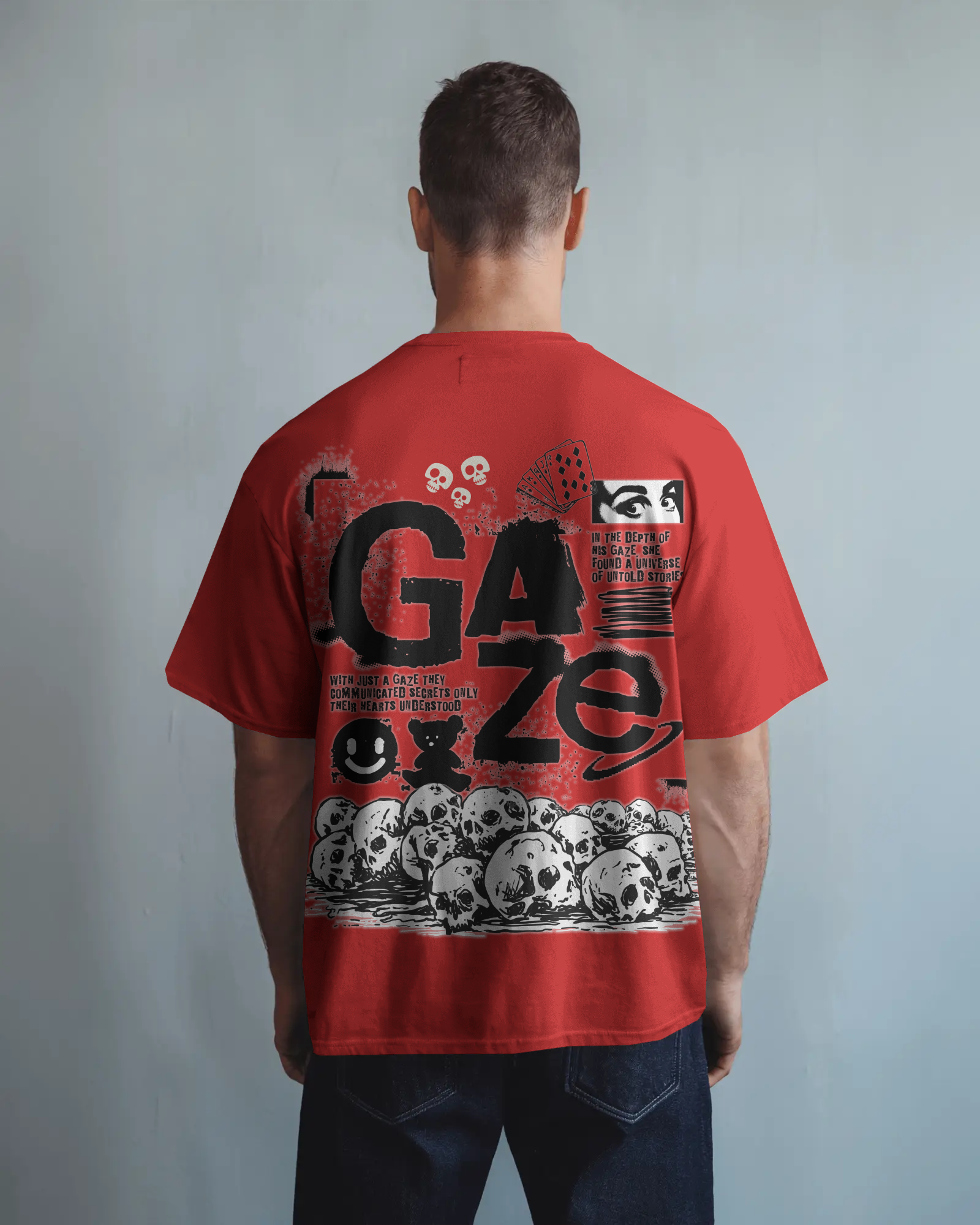100% premium graphics oversize tee