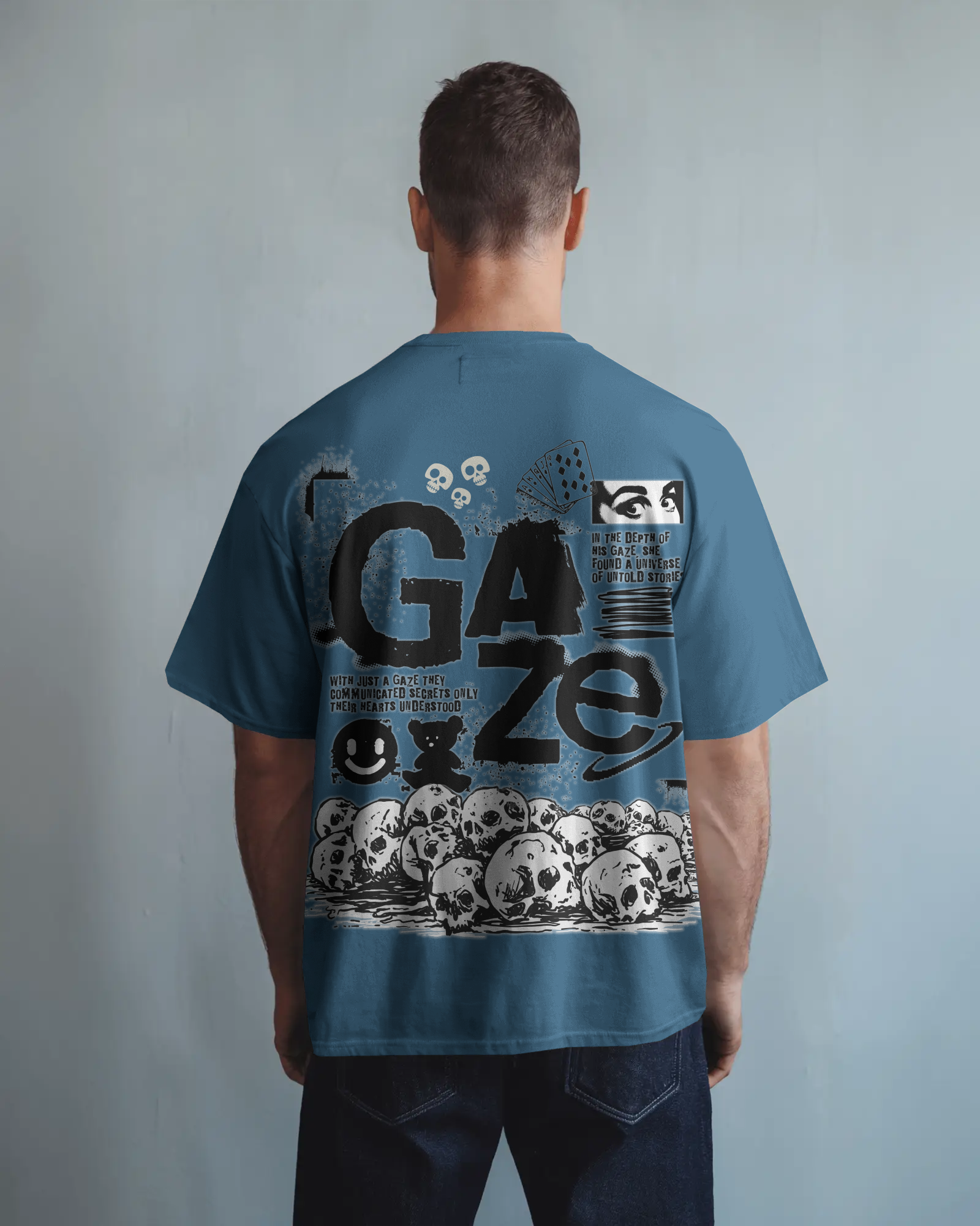 100% premium graphics oversize tee