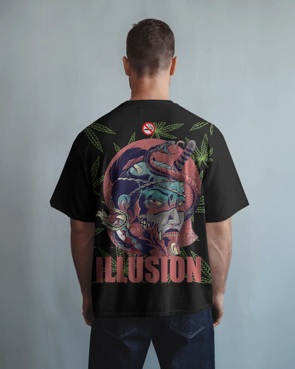 100% premium graphics oversize tee