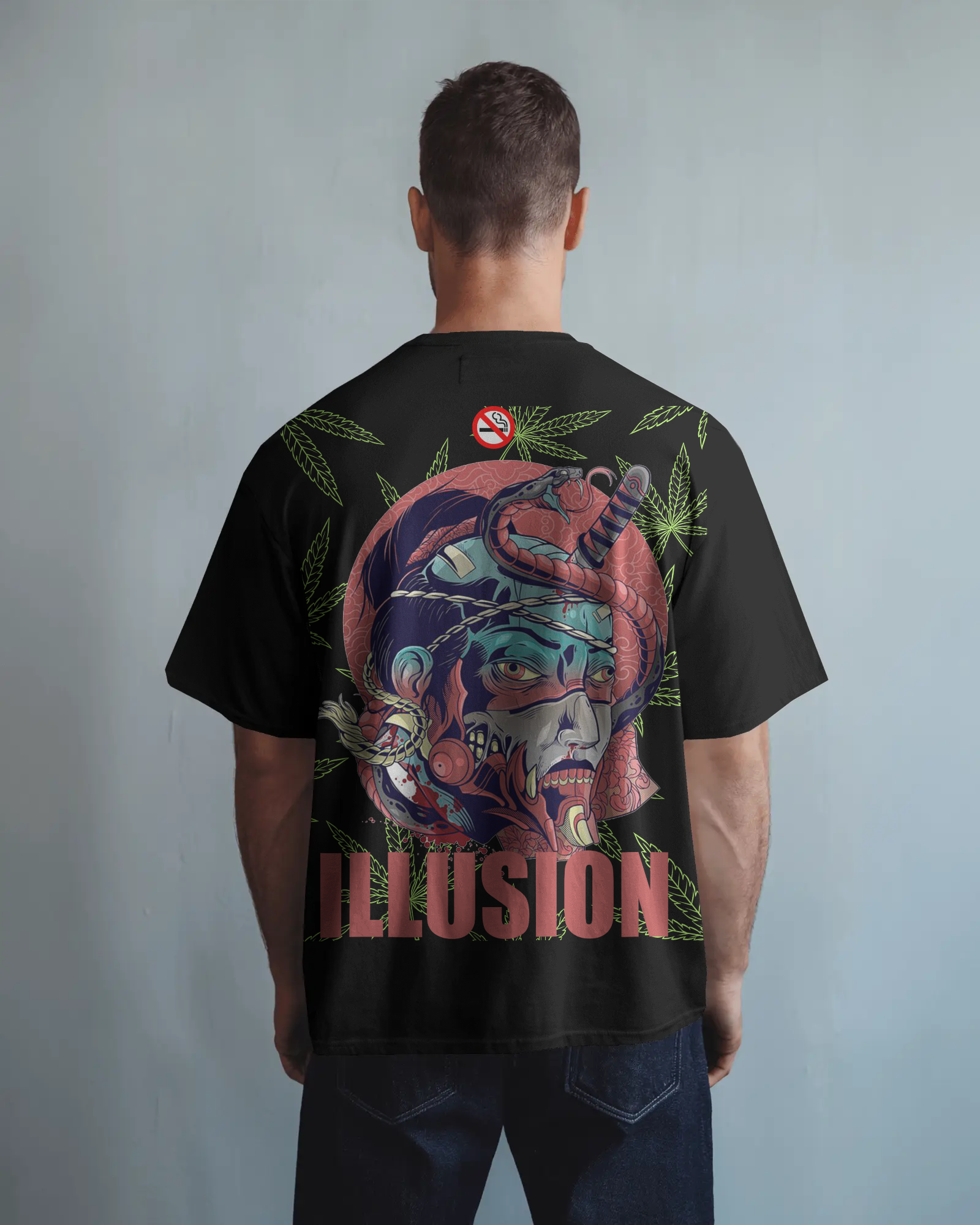 100% premium graphics oversize tee