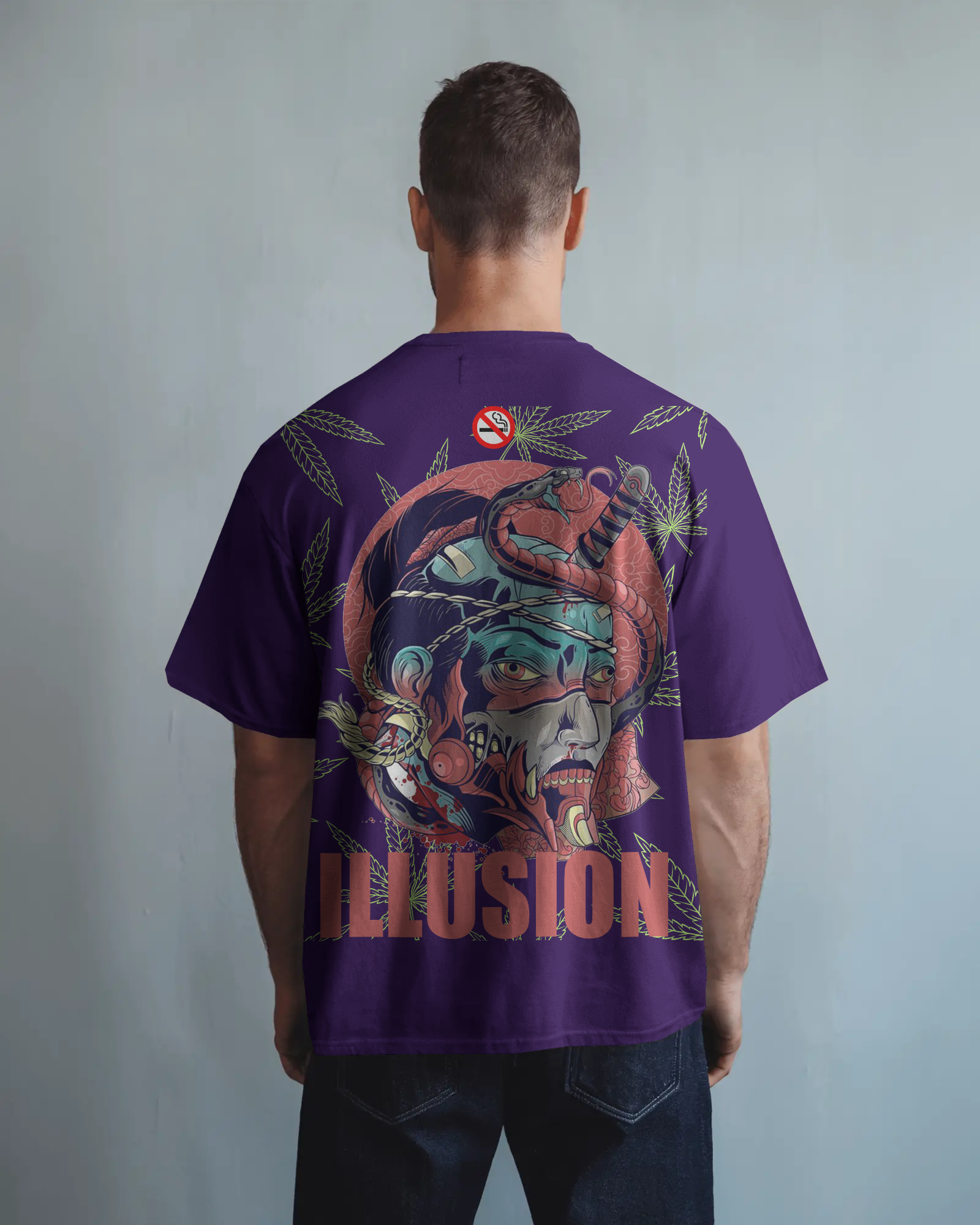 100% premium graphics oversize tee