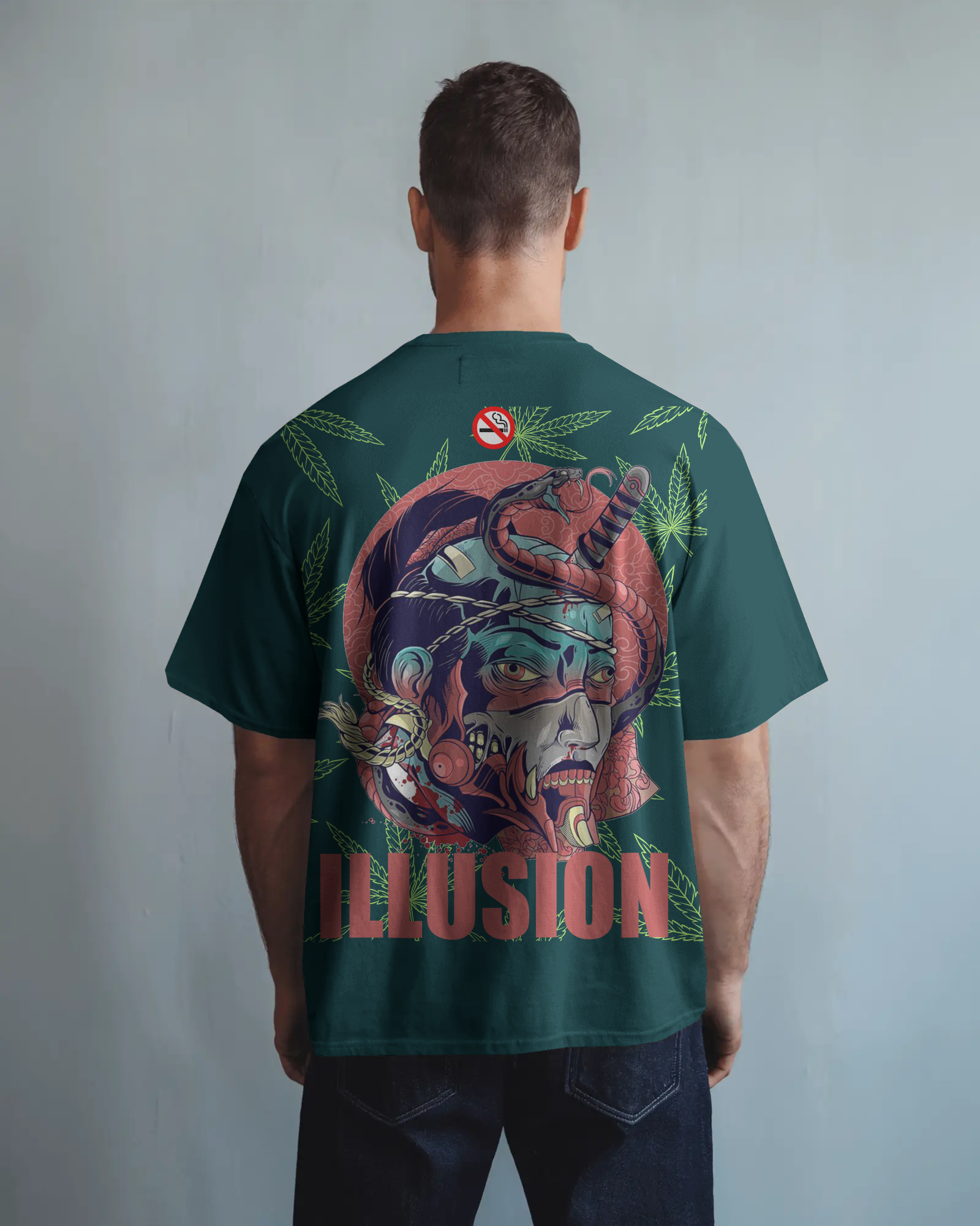 100% premium graphics oversize tee