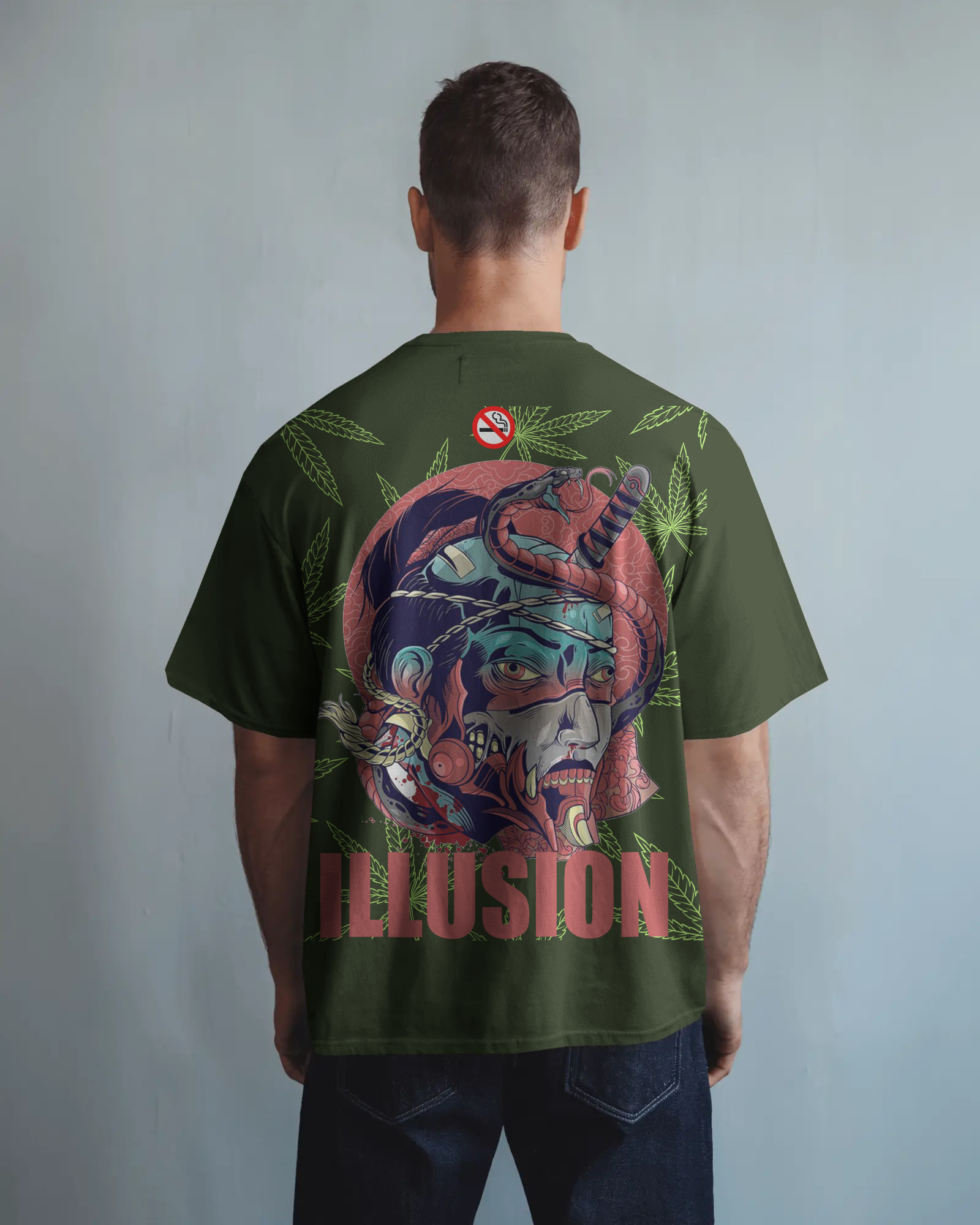 100% premium graphics oversize tee