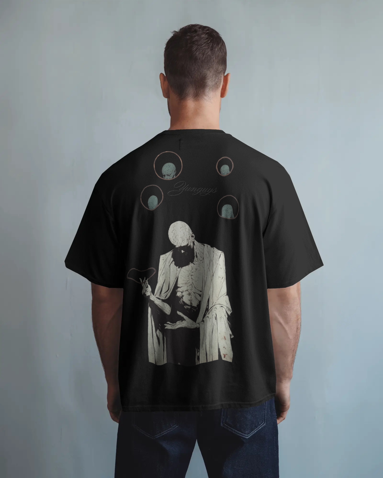 100% premium cotton graphics oversize tee