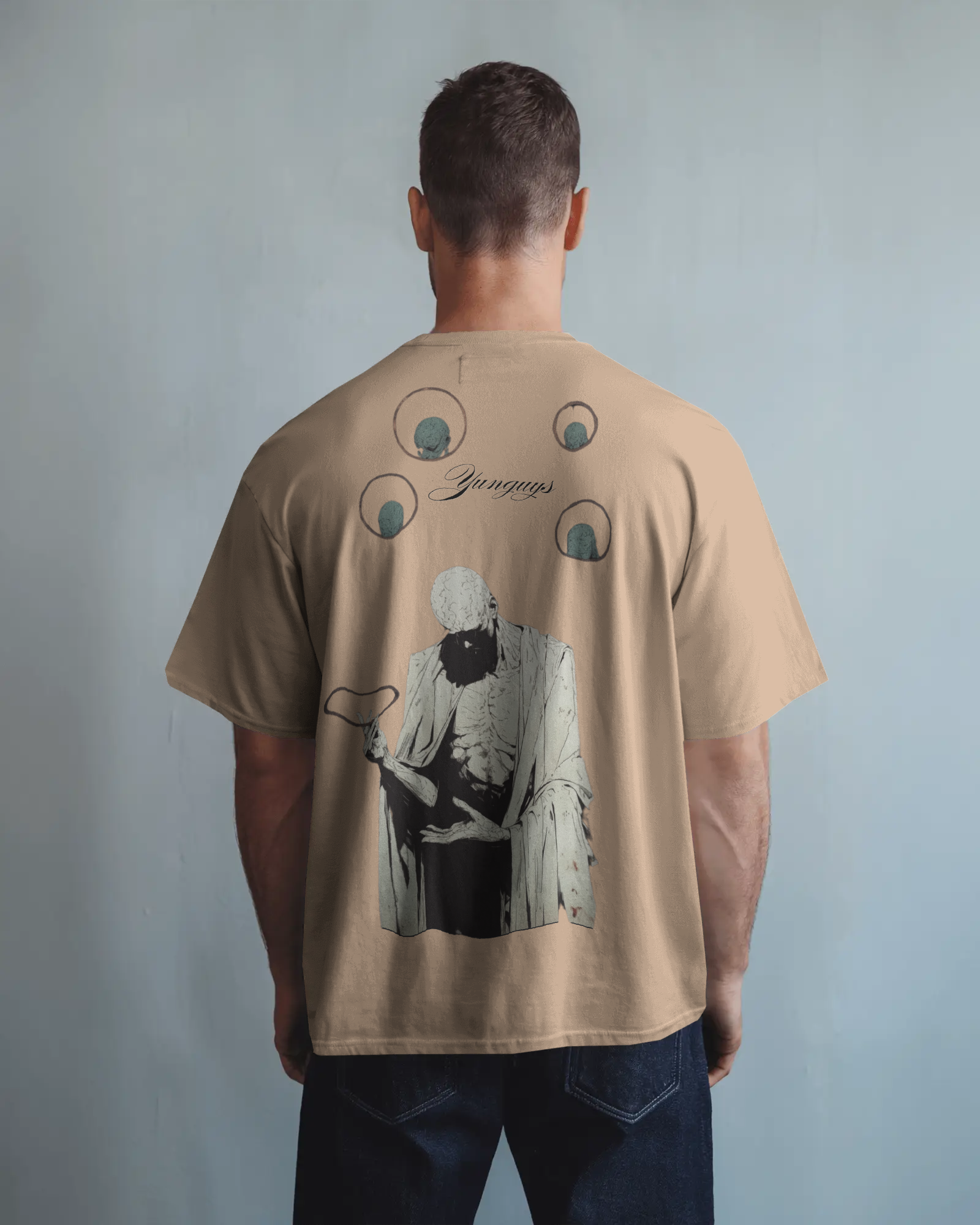 100% premium cotton graphics oversize tee