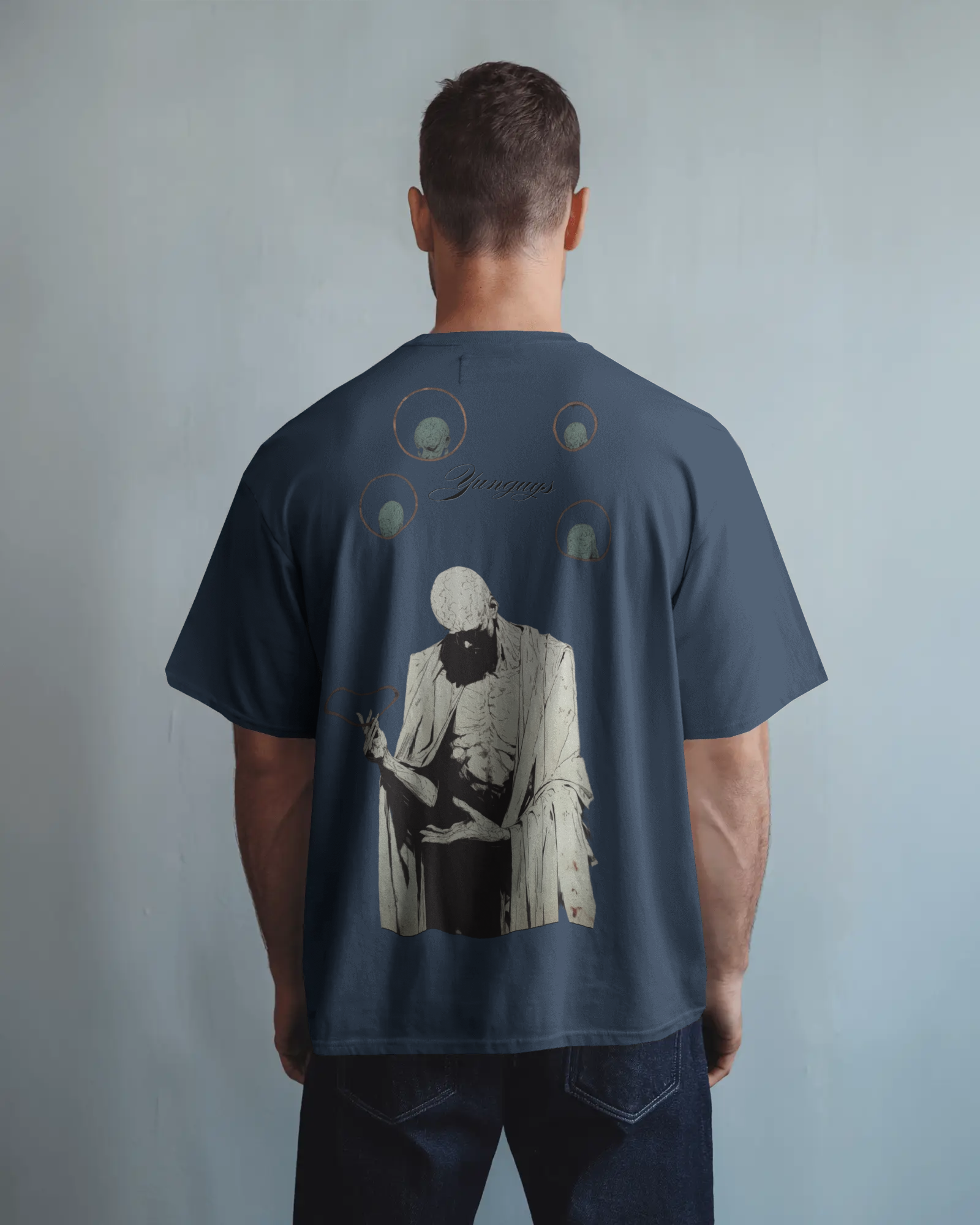 100% premium cotton graphics oversize tee