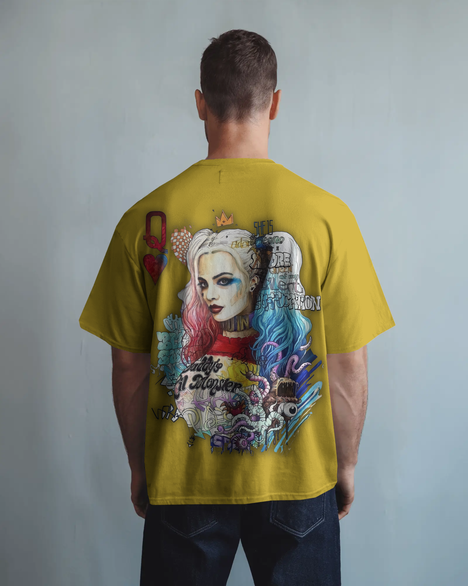 100% premium graphics oversize tee